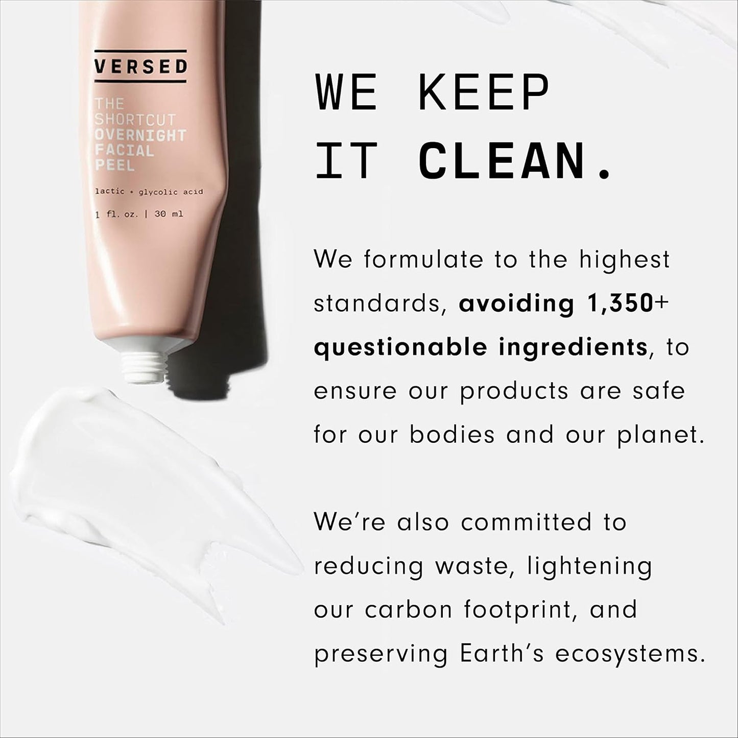Versed Just Breathe Clarifying Facial Serum - Blend of Antioxidants, Niacinamide, White Willow and Zinc Helps Reduce Blemishes, Decongest Pores and Soothe Redness - Vegan Acne Serum (1 fl oz)