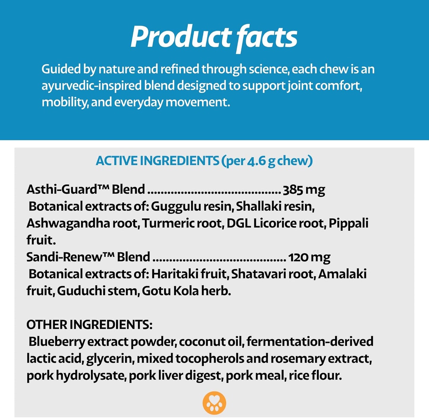 Motion Wise Mobility Support Soft Chews for Dogs – Ayurveda-Inspired Botanical Joint Comfort & Daily Movement Support – Made with Real Pork – for All Breeds & Sizes – 90 Count
