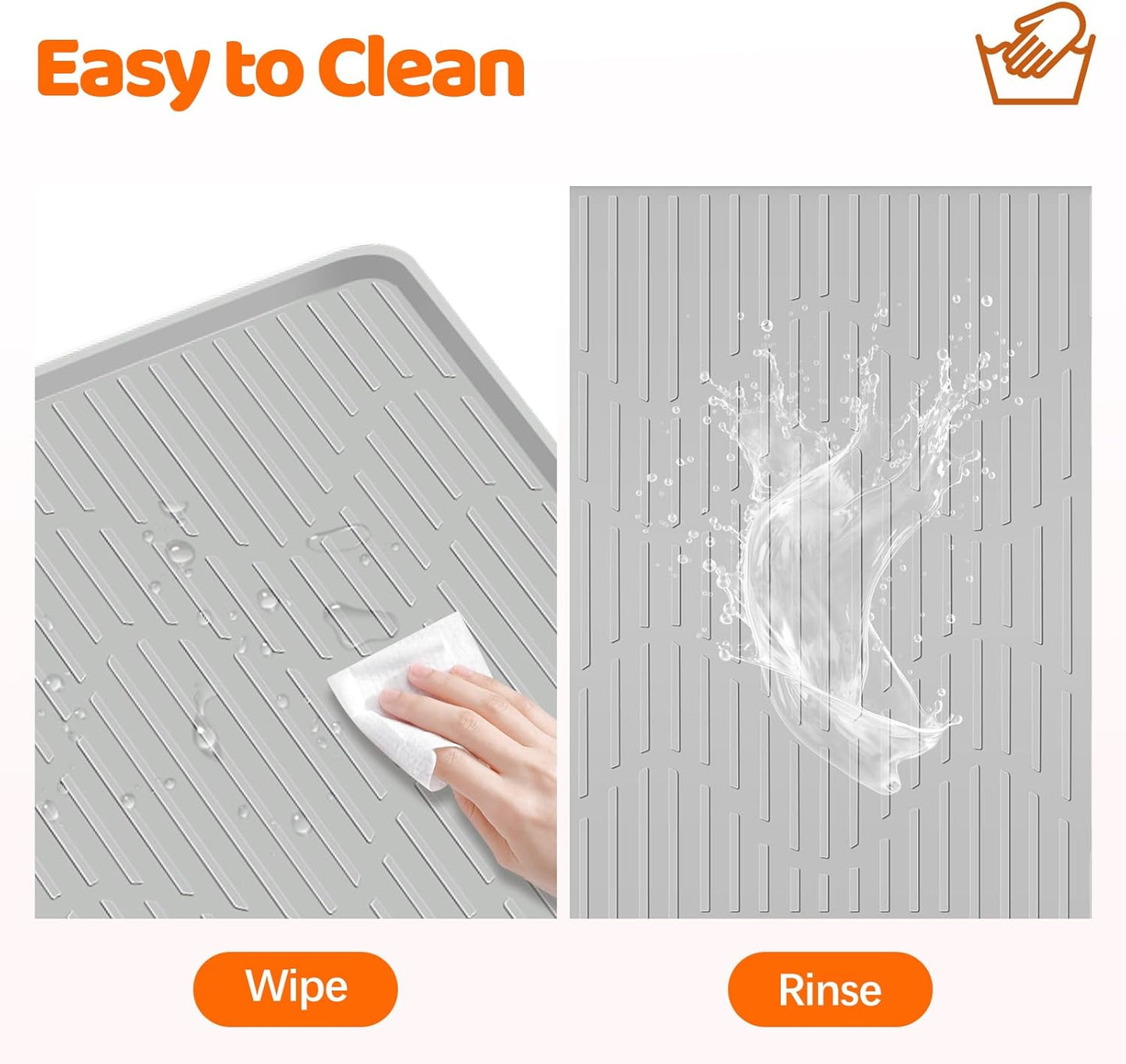 Pee Pads for Dogs, 54" x 27.5" Extra Large Reusable Silicone Mat, Washable Reusable Puppy Training Pads for Potty Training, Non-Slip, Leak-Proof, Indoor Floor Protection