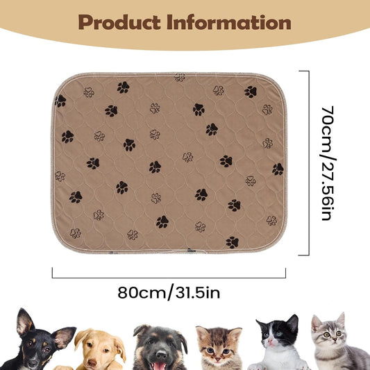 Puppy Pads, Quick-Dry Absorbent Reusable Potty Training Mat for Dogs, Indoor Pee Pads for Whelping, Crate, Kennel, Bed, Sofa &