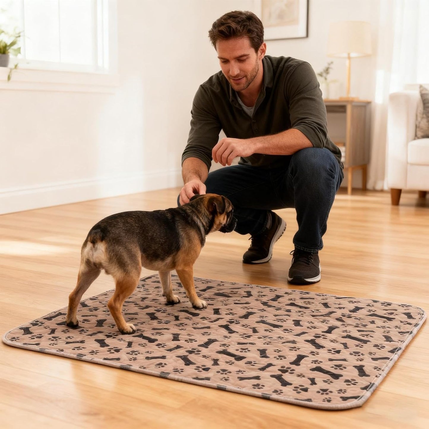Pee Pads | Quick Dry Absorbent Leakproof Pet Pee Mat | Potty Training Doggie Urine Pads | for Small Medium Large Puppy Kitten Indoor Outdoor Floor Bed Car