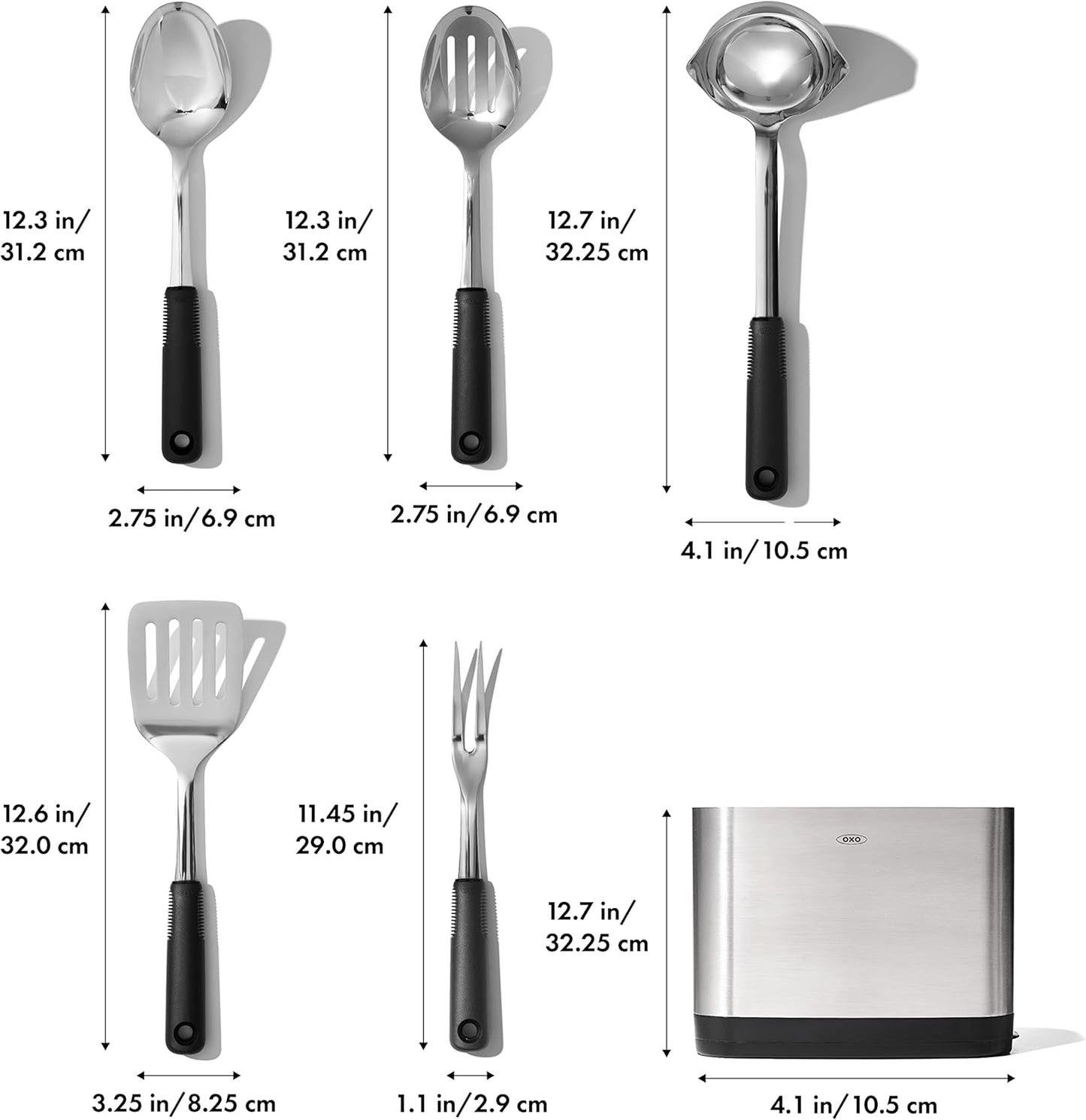 OXO Good Grips Stainless Steel Prep & Serve Kitchen Tool 6pc Set