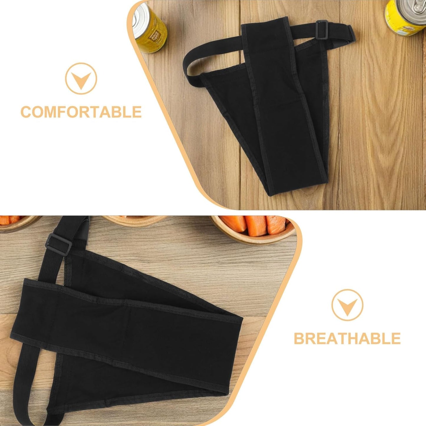 Milisten 2pcs Washable Dog Female Diapers with Adjustable Fit, Reusable Puppy Physiological Pants for Heat Cycle Protection, Dark Color M Pet Hygiene Pants for Female Dogs