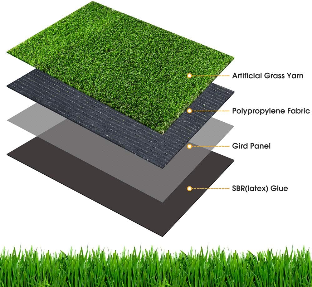 Artificial Grass, 26”x51'' Dog Pee Pads, Professional Dog Potty Training Rug, Grass Mat with Drainage Holes, Pet Turf Indoor Outdoor Flooring Fake Grass Doormat-Easy to Clean (26"x51")