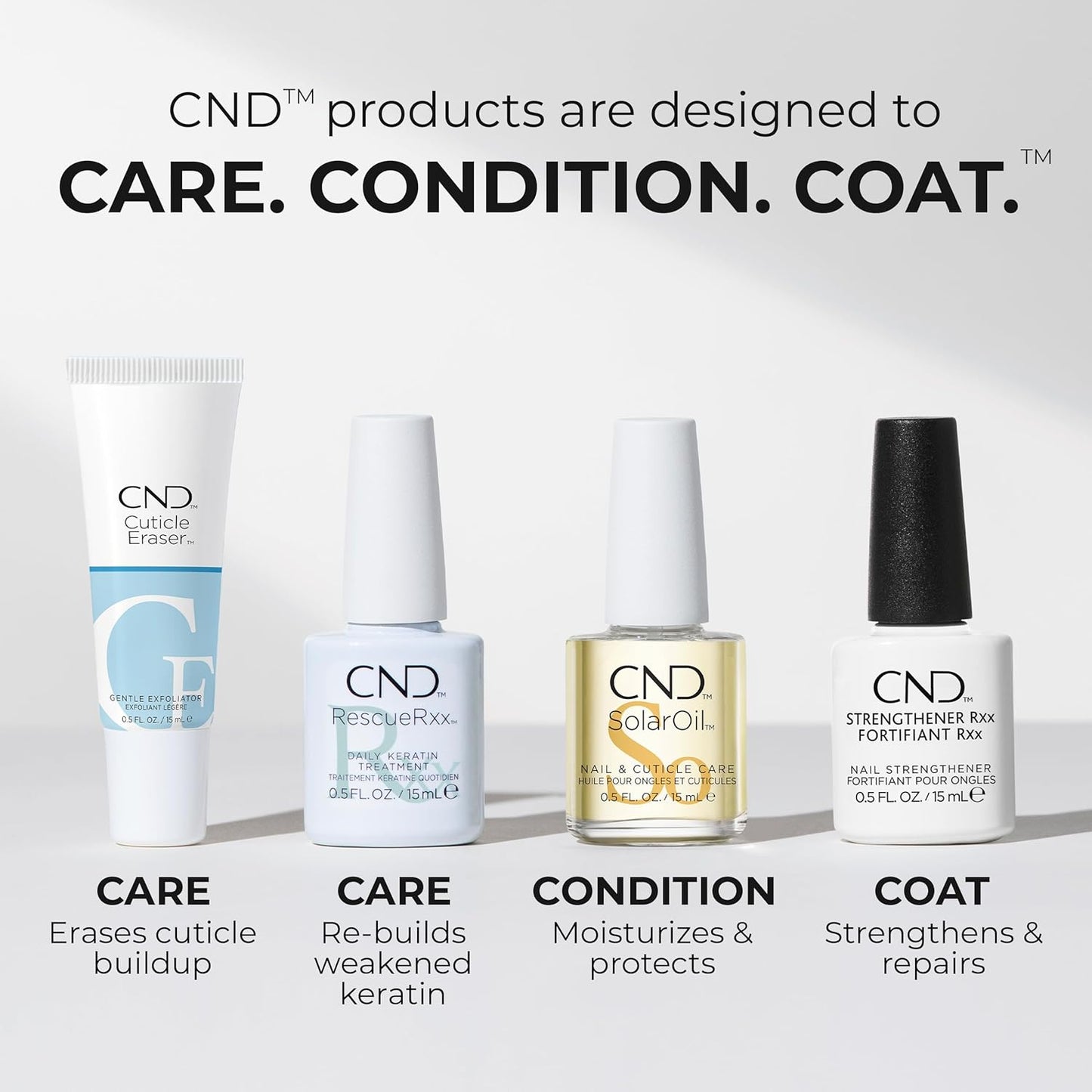 CND SolarOil Cuticle Oil, Natural Blend Of Jojoba, Vitamin E, Rice Bran and Sweet Almond Oils, Moisturizes and Conditions Skin, 0.25 fl oz