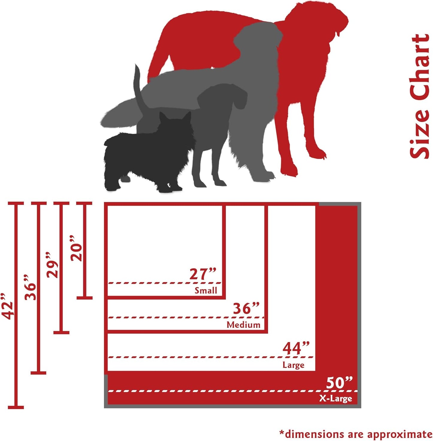 Majestic Pet Athens Gray X-Large Rectangle Bed