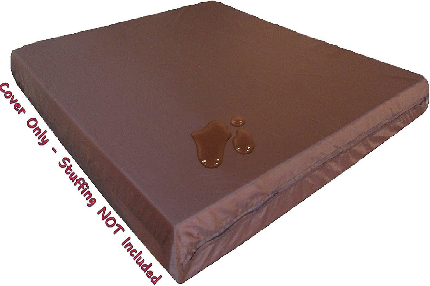 Dogbed4less 1 Pack Internal Duvet Case Waterproof Zipper Dog Bed Cover for Large 41"x27"X4" Memory Foam Pad Pet Bed - 45"X31" Flat