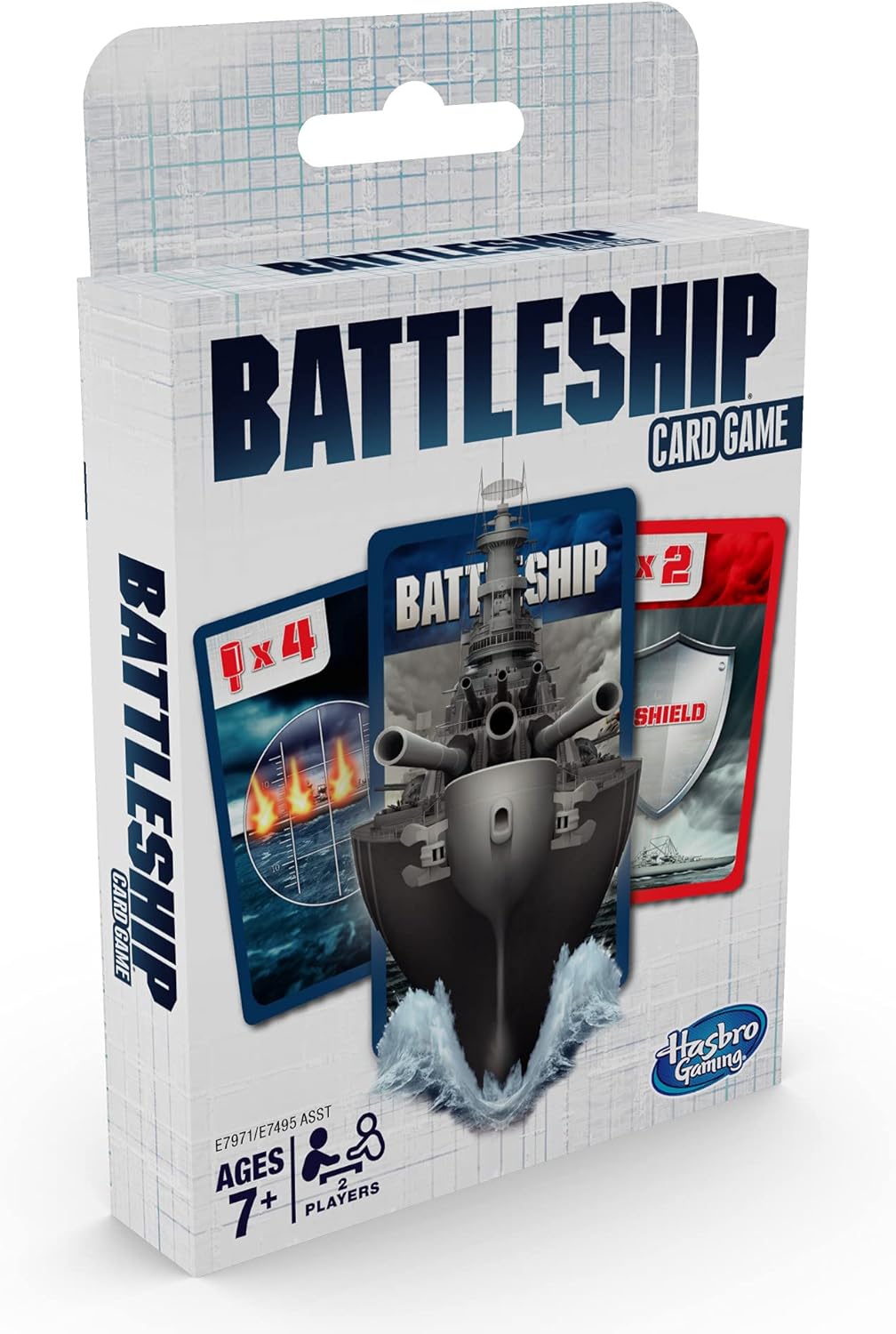 Hasbro Gaming Battleship Card Game for Kids, 2 Players Strategy Game Brown/a, Fun Summer Activities, Vacation Travel Essentials, Ages 7+