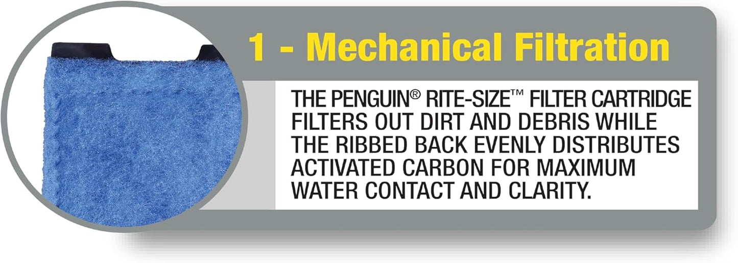 Marineland Penguin Bio-Wheel Replacement Filter Cartridges, Rite-Size C, 6 Count