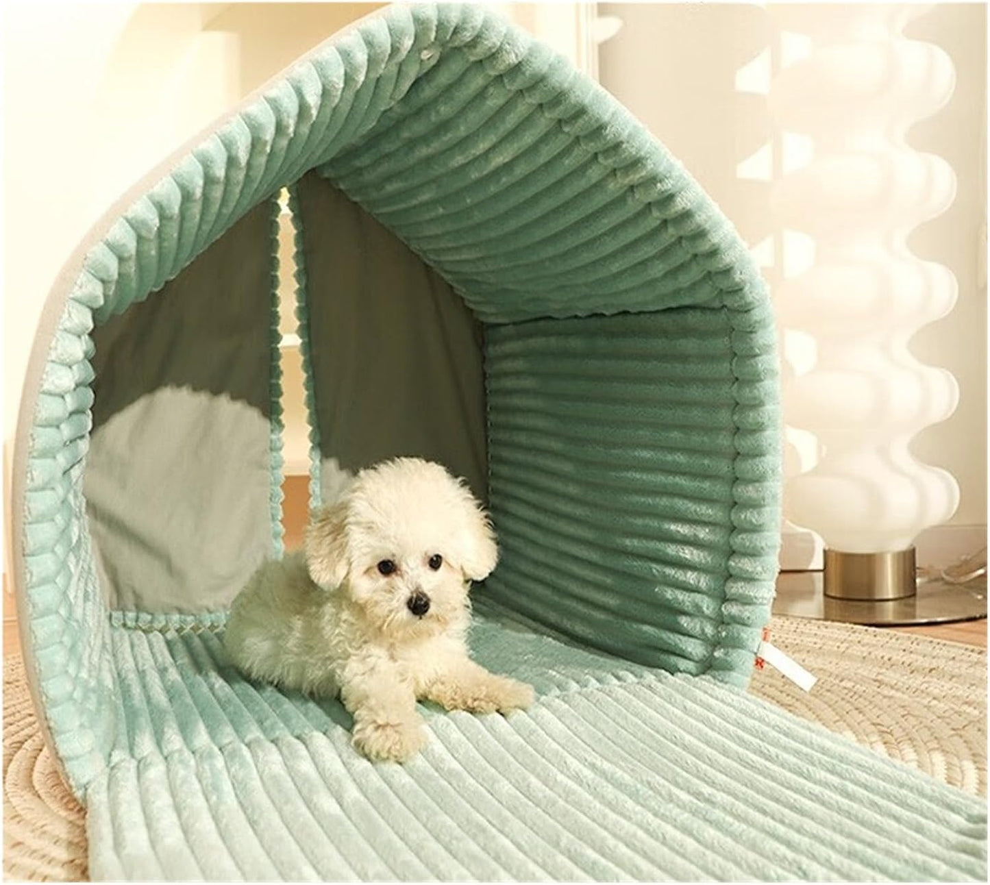 Dog House to Keep Small Dogs Warm in Winter, Enclosed pet Dog Bed, cat, Four-Season(S:39 * 36 * 36cm)