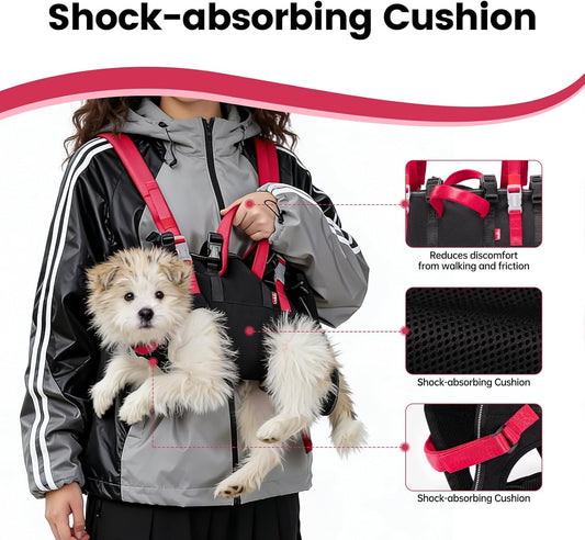 Dog Emergency Rescue Sling - Lightweight Packable Lift Harness with Handle - Safe Transport for Small Medium Dogs - Ideal for Hiking Skiing（8.5-17.5lbs）