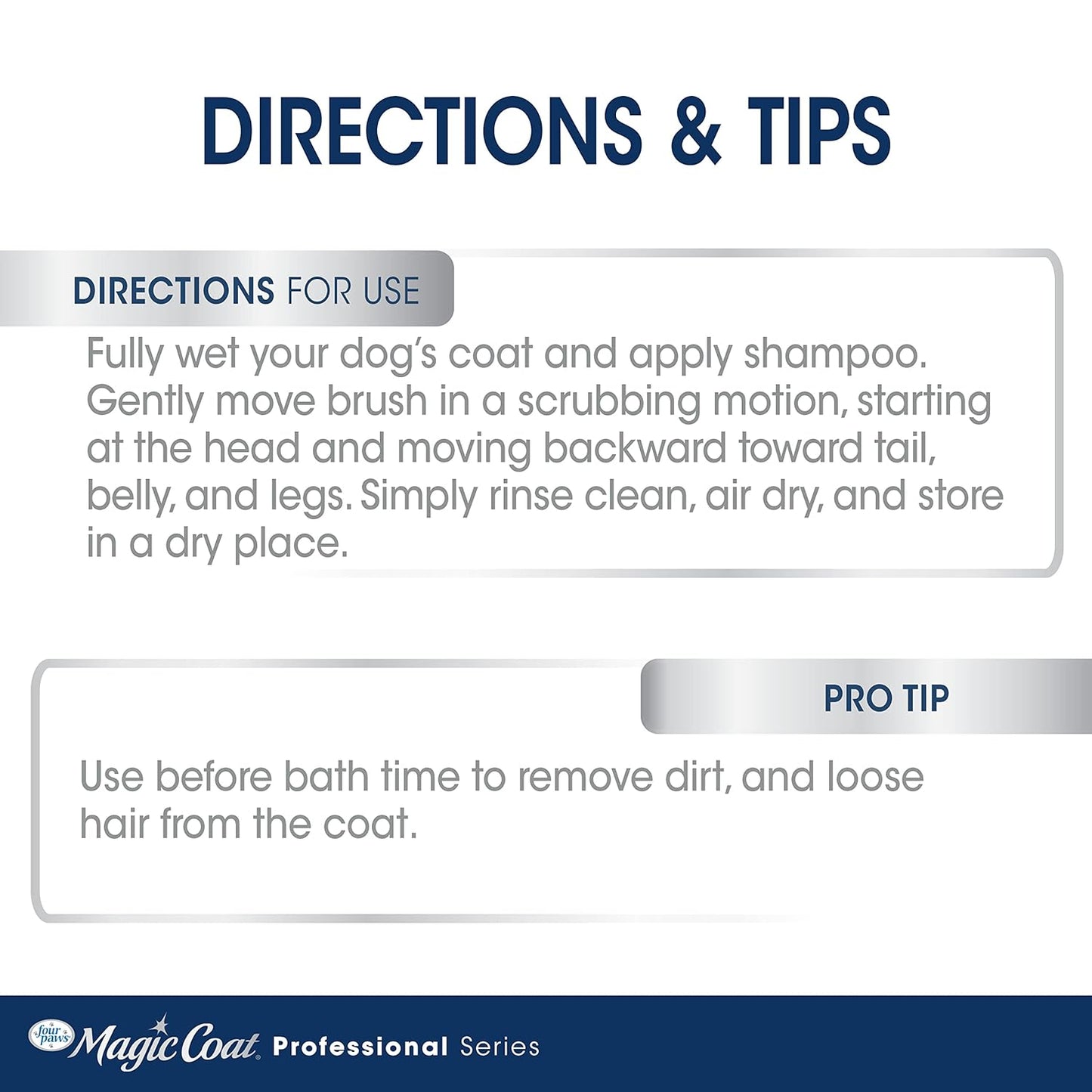 Four Paws Magic Coat Professional Series Grooming All-in-One Wet & Dry Detangling Brush for Dogs, 1 Count
