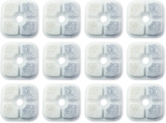 PET STANDARD Water Filters, Compatible with Catit® PIXI™ Water Fountain, Pack of 12