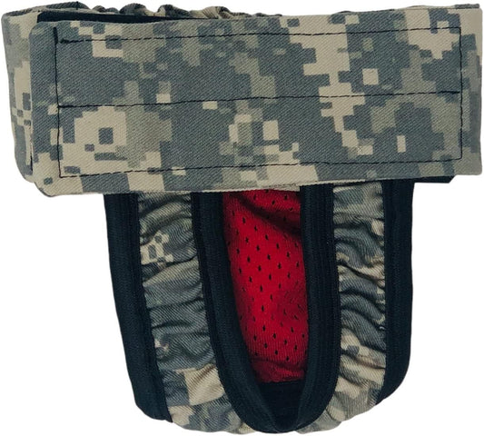 Dog Diaper Made in USA - Digital Camo Waterproof Washable Dog Diaper Pull-up, S for Incontinence, Housetraining and Female Dogs in Heat - Allows for Defecating Outside