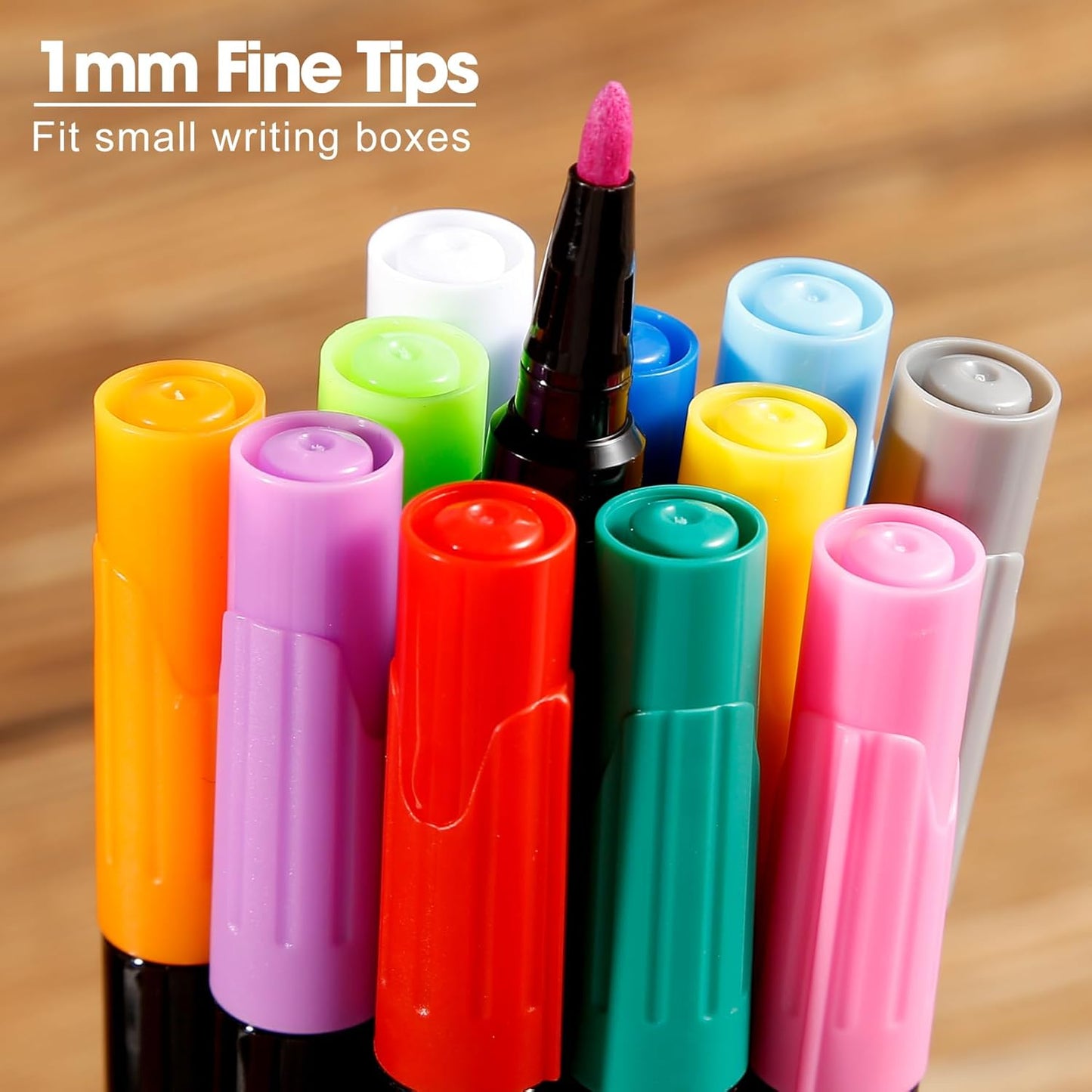Liquid Chalk Markers for LED Drawing Note Board Acrylic Calendar Planning Board Clear Glass Dry Erase Whiteboard Window Mirror Christmas Holidays Painting, 14 Pack, 12 Vibrant Colors, 1mm Fine Points