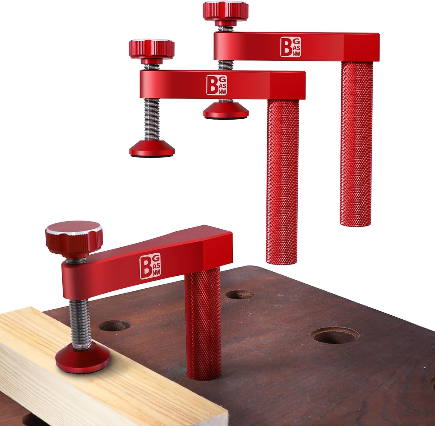 Bench Dog Clamp, 3/4 inch（19mm) Sturdy & Non-marking Bench Dogs Hole Clamp Woodworking Dog Holes Workbench Accessories for Woodworking Clamps Hand Tools