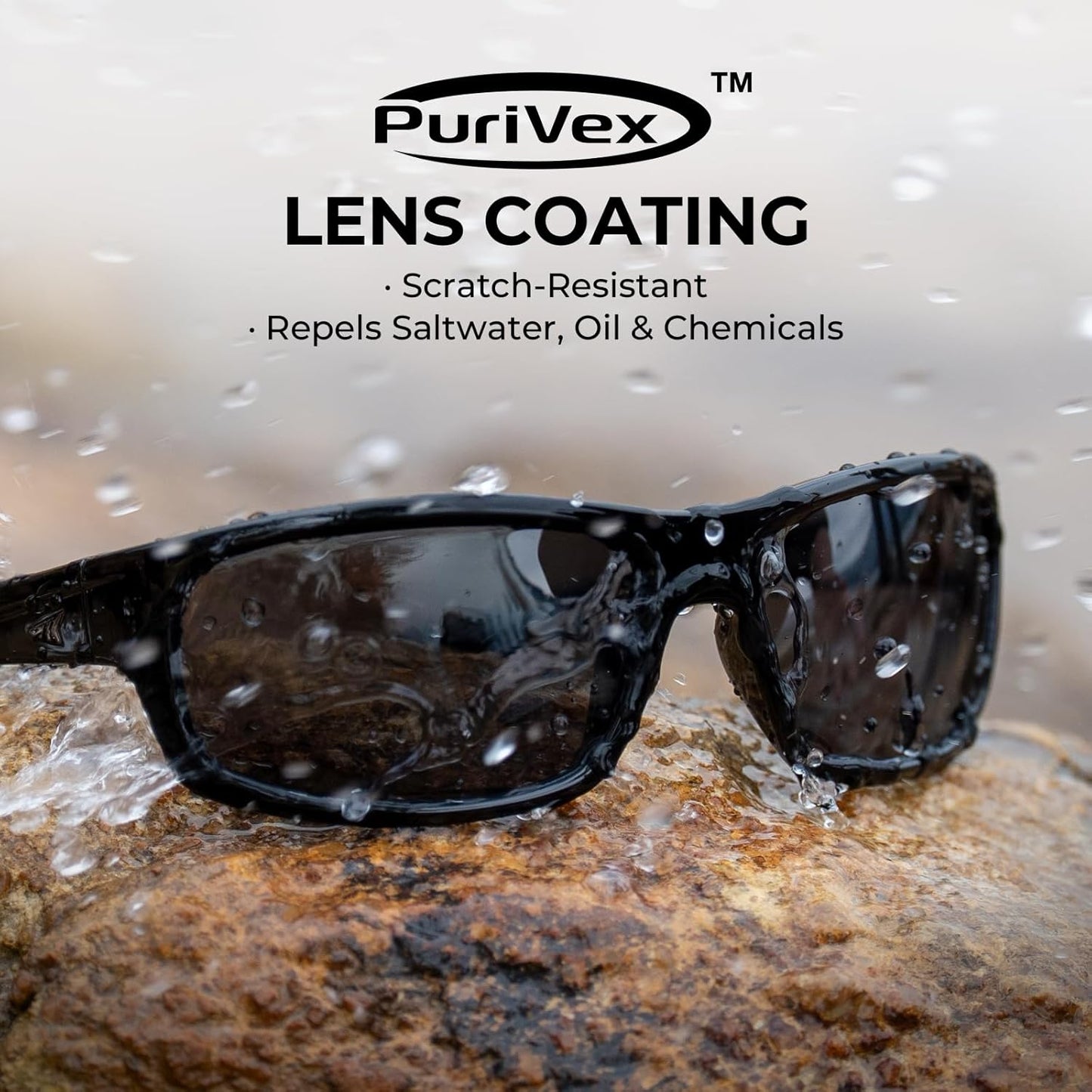 KastKing Kateel Sport Sunglasses, Full Wrap Design, PuriVex Protective Coating, Lightweight Grilamid Frame, UV Protection