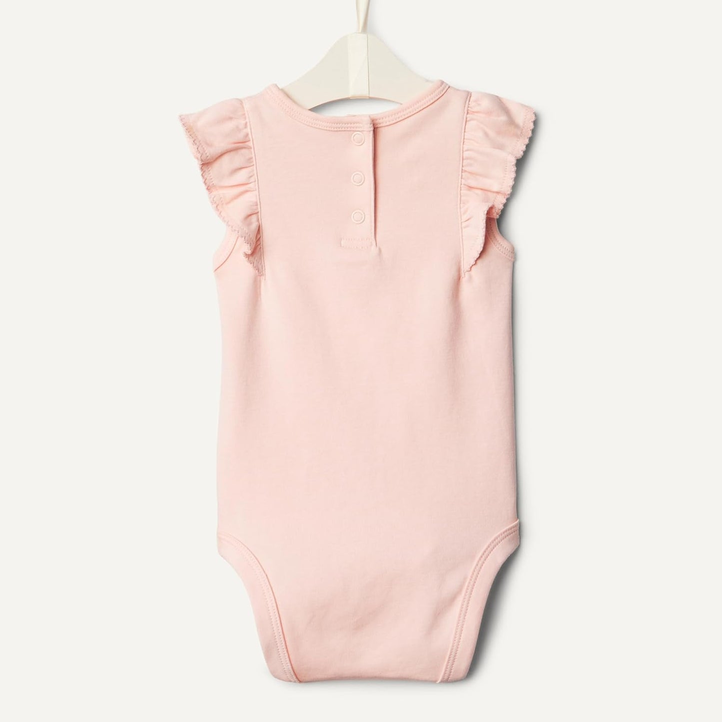 Amazon Essentials x Sofia Grainge Baby Girls' Embroidered Ruffle Sleeve Bodysuit with Embroidered Detail, Pack of 2