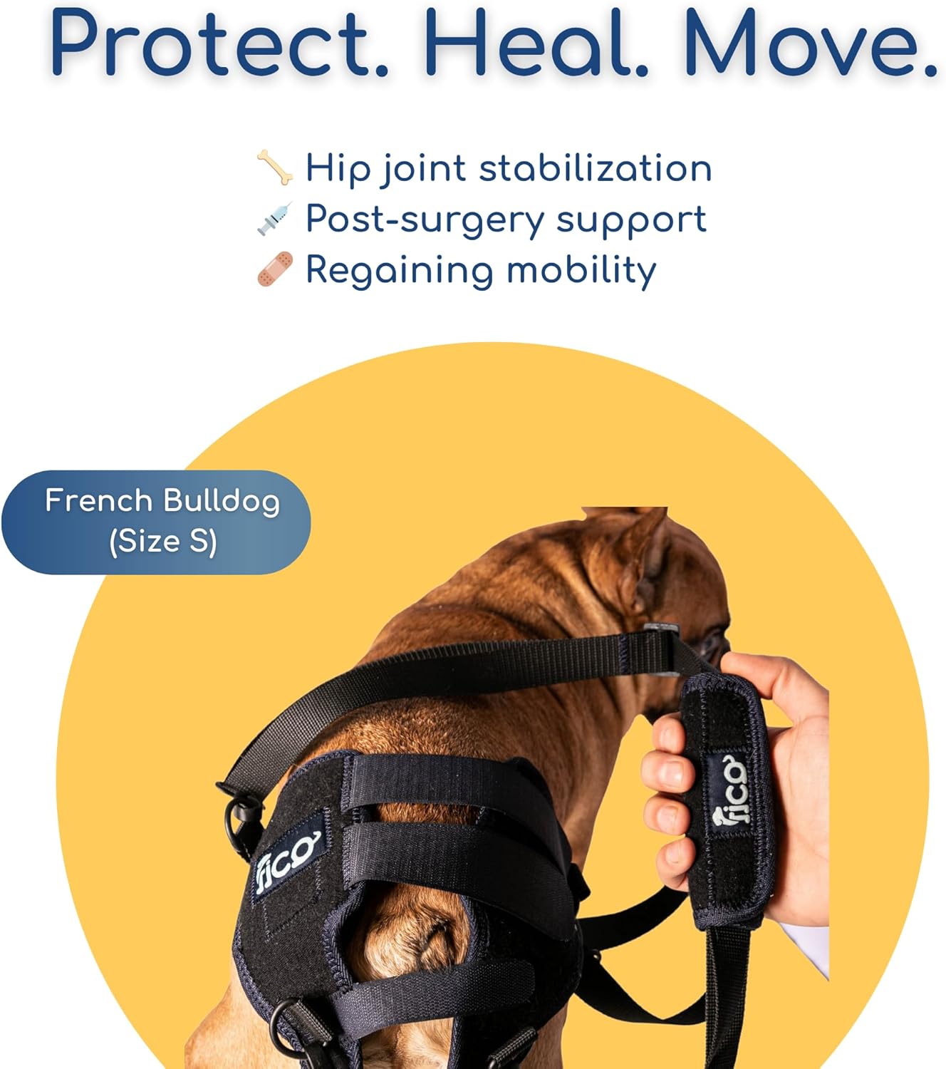 Dog Hip Dysplasia Brace, Adjustable Rear Hip Support for Dogs for Pain Relief, Leg Weakness & Arthritis, Vet Recommended, Targeted Compression, Comfortable Neoprene Harness (X Small)