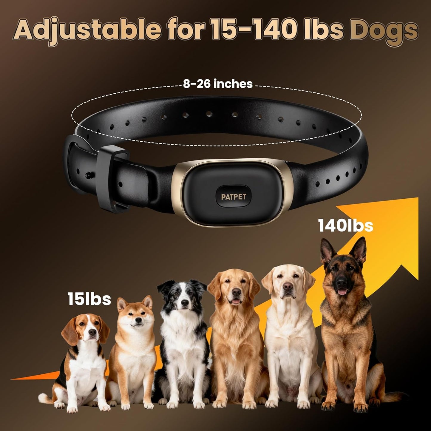 Dog Training Collar with Clicker - 4200Ft E Collar for Dogs Training IPX7 Waterproof with 3 Training Modes, Dog Shock Collar for Dogs(15-140 lbs)