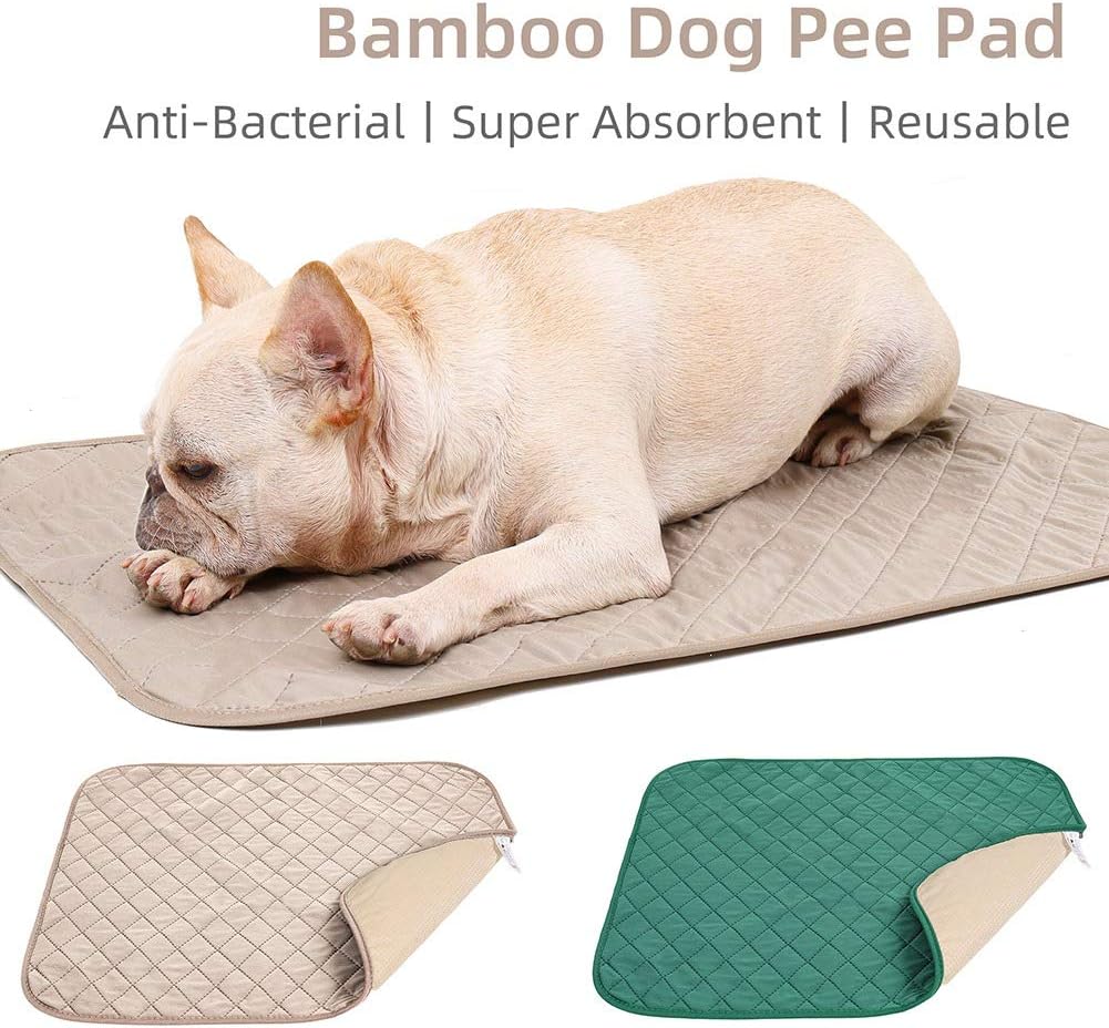 Ochine Reusable Pee Pads for Dogs, Washable Dog Training Pads with 4 Layers Design, Super Absorbent Reusable Kennel Mat & Quality Travel Pee Pads