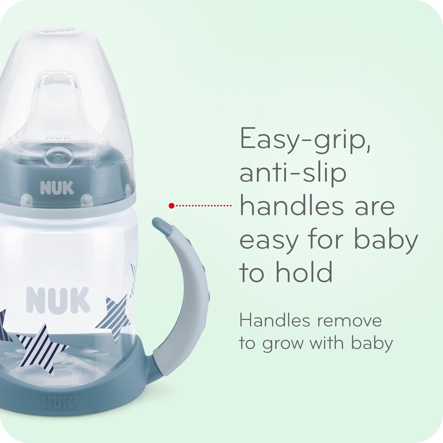 NUK Active Sippy Cup, 10 oz, 2 Pack, 12+ Months, Timeless Collection, Amazon Exclusive