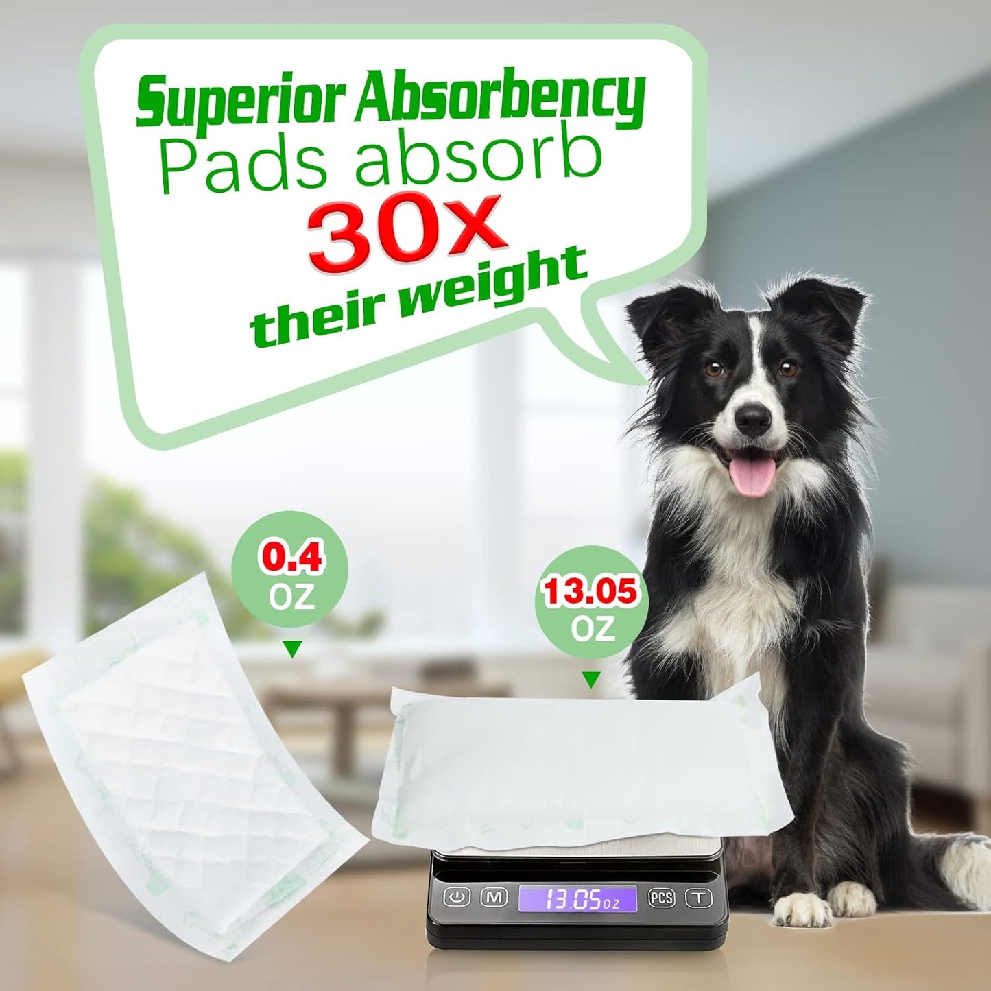Dog Diaper Liners 100ct Super Soft and Absorbent Dog Diaper Booster Pads for Male Dog Belly Bands or Female Dog Diapers (Long, 100pcs)