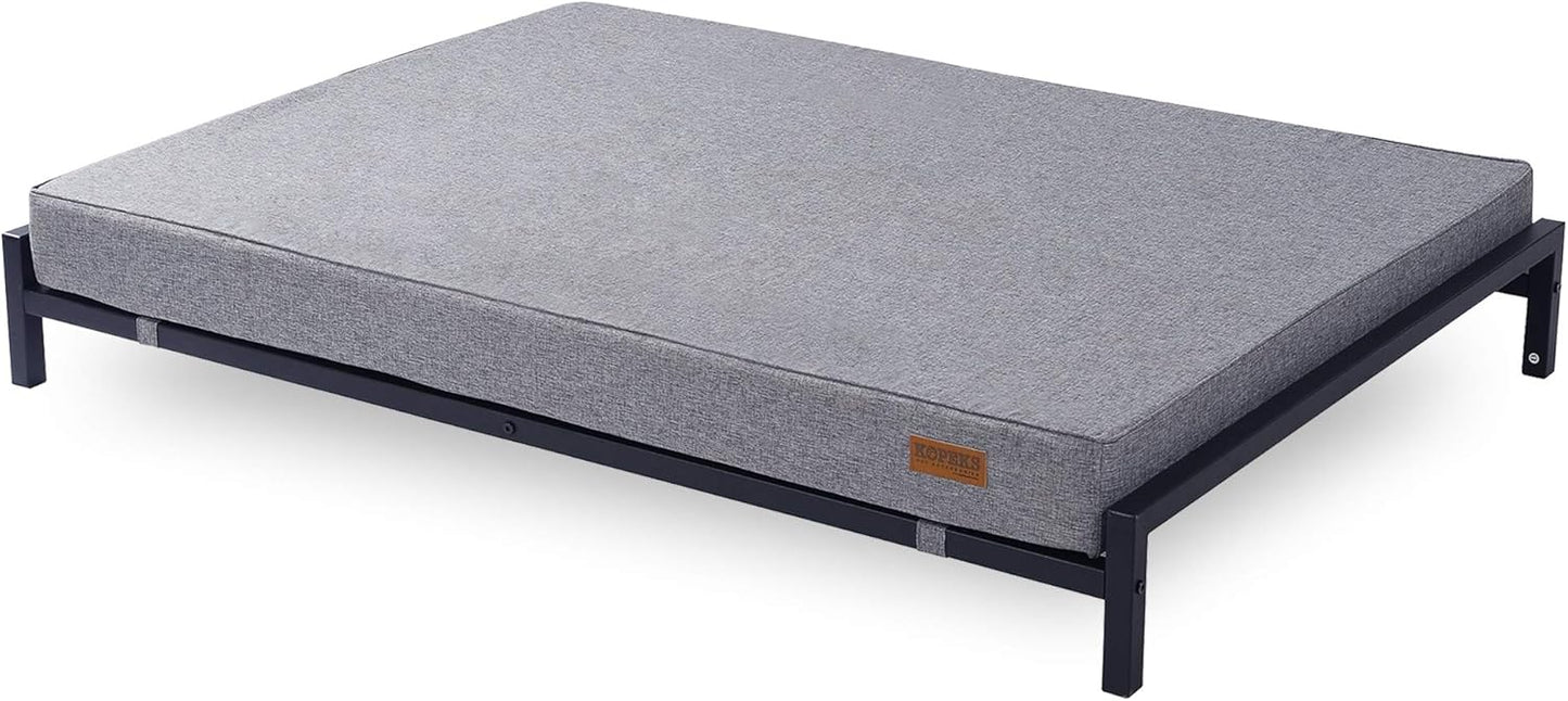 KOPEKS Outdoor Elevated Dog Bed for Large Dogs Raised Dog Bed - Modern Style - Updated Version