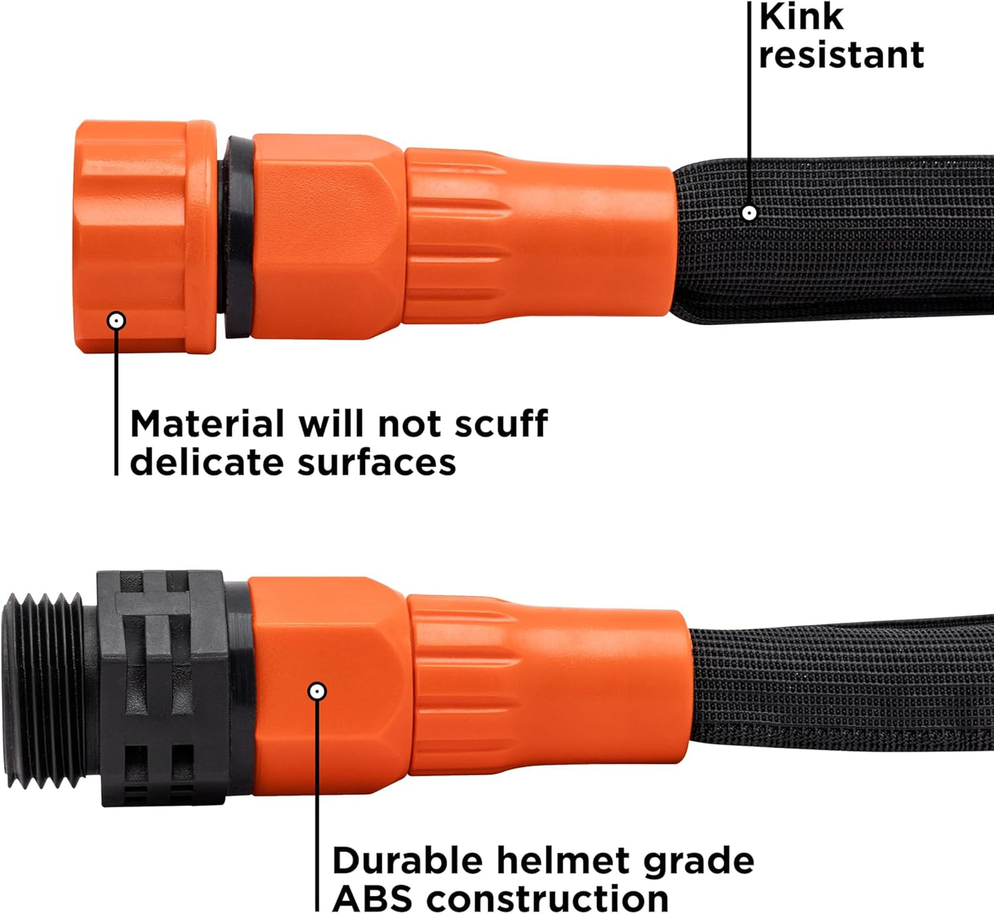 Black + Decker® 25 ft x 5/8 in, Expanding Garden Hose – Lightweight, Kink-Resistant, Quick Repair Couplings® BXMHBB22182