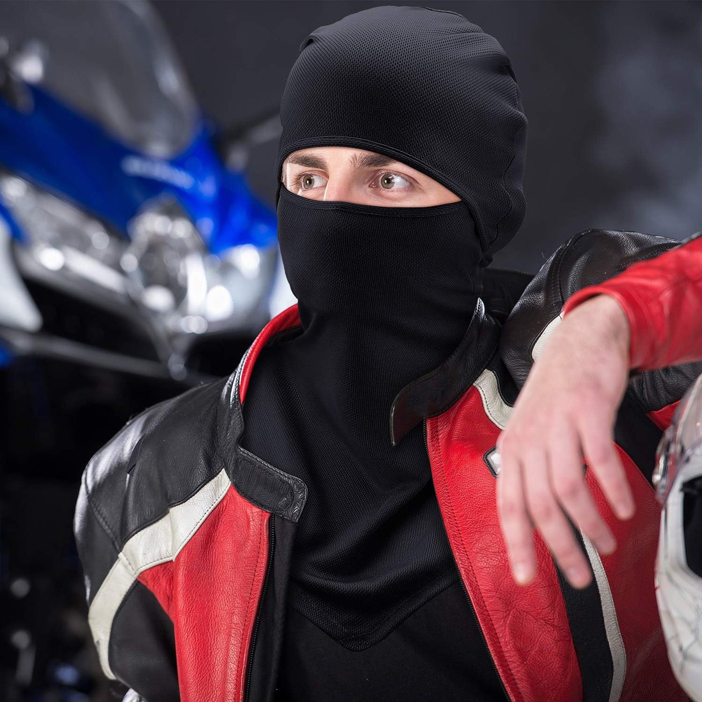 SATINIOR 3 Piece Balaclava Face Cover Sun Protection Neck Cover Summer Balaclava Motorcycle Face Mask for Men Women