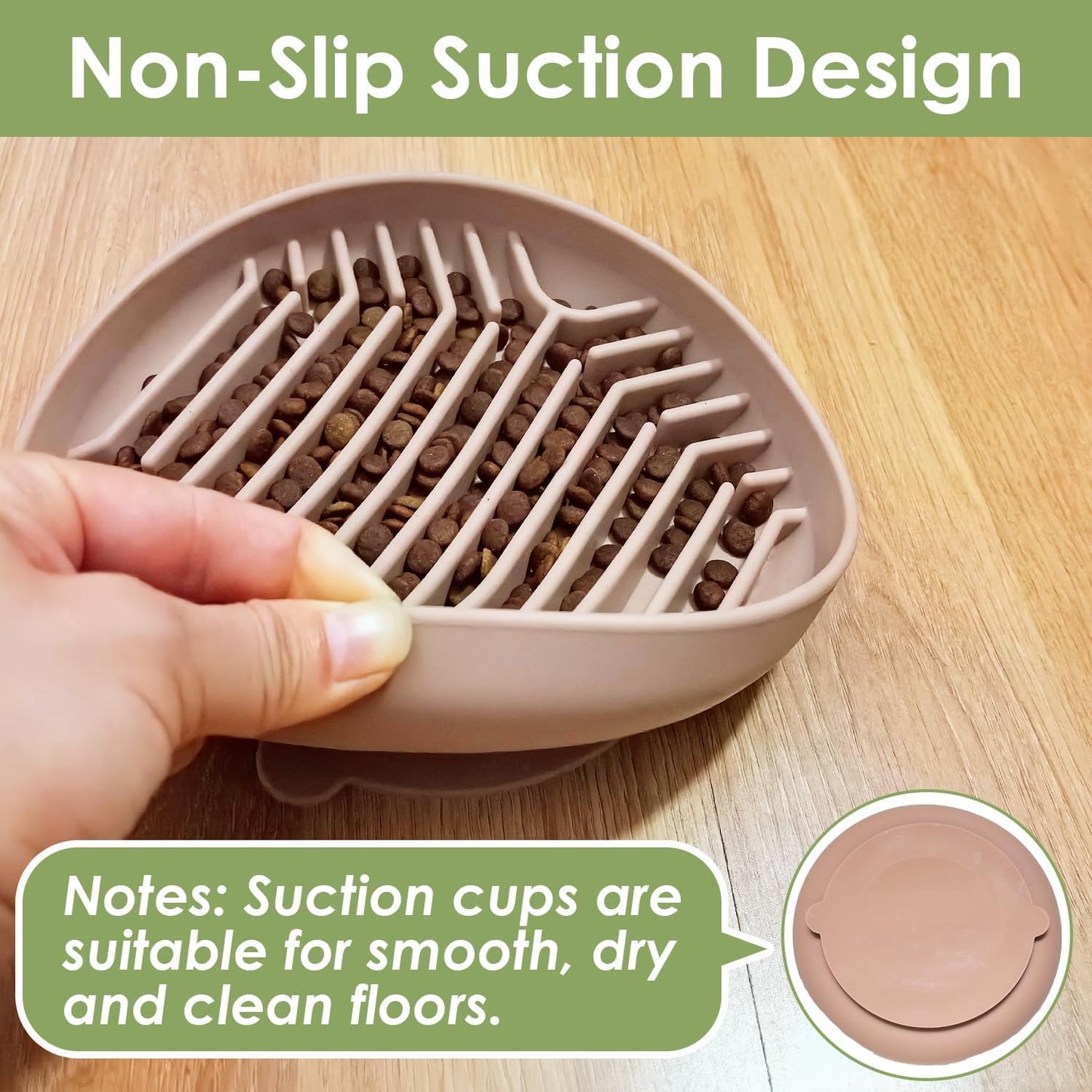 Slow Feeder Dog Bowls Anti-Choking Puzzle Pet Food Non-Slip Dog Feeding Slow Down Pet Eating Speed for All Breeds Pets,Dishwasher & Microwave Safe (Labyrinth Pattern-Pink)
