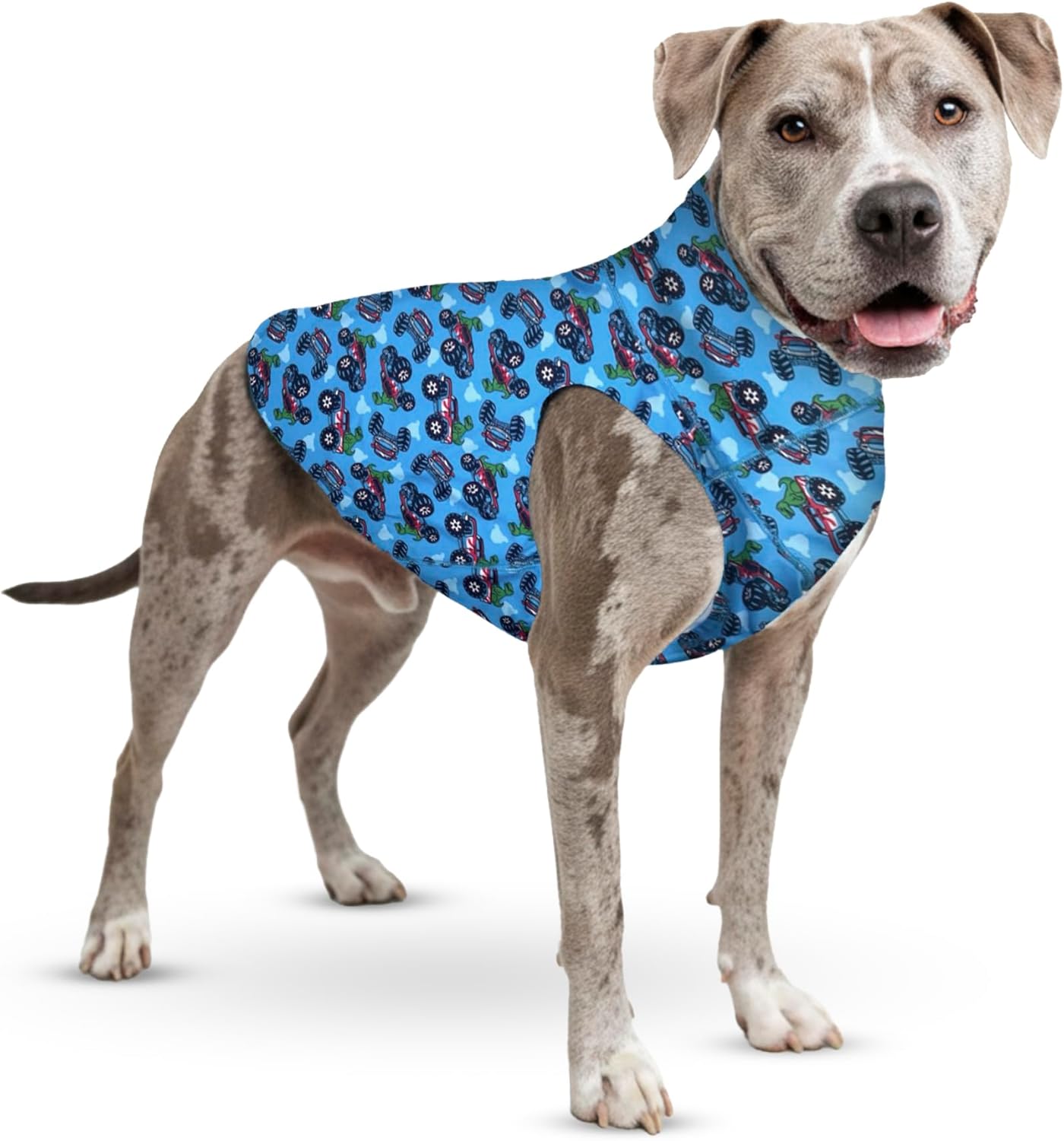 Tooth & Honey Dog Vest Shirt – Lightweight Sleeveless Summer Clothing for Pitbulls Large Breeds, Soft Anxiety Shirt, Breathable Sun Protection Pet Clothing