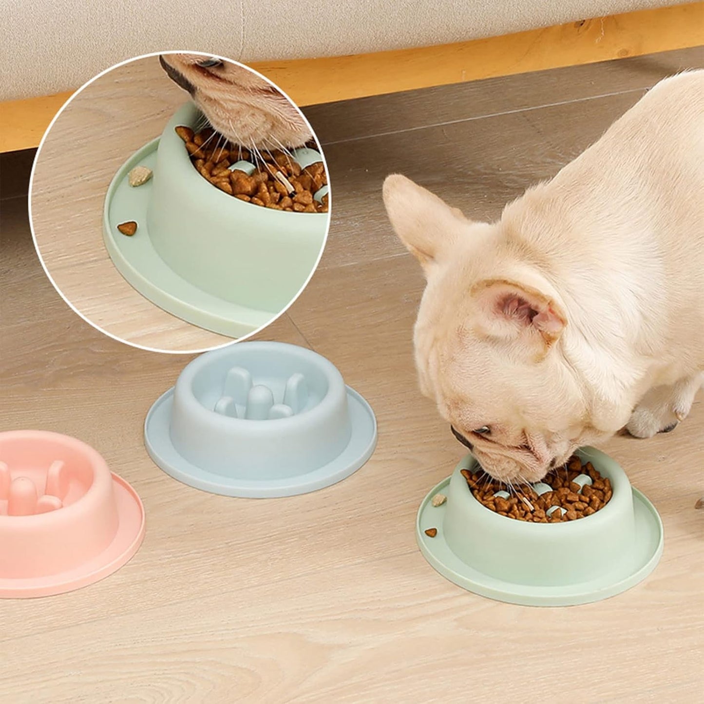 Slow Feed Dog Slow Feeding Eating Bowl Stop Puppy Bloat Rapid Eating Pet Safe Feeder Anti Skid Fun Shape