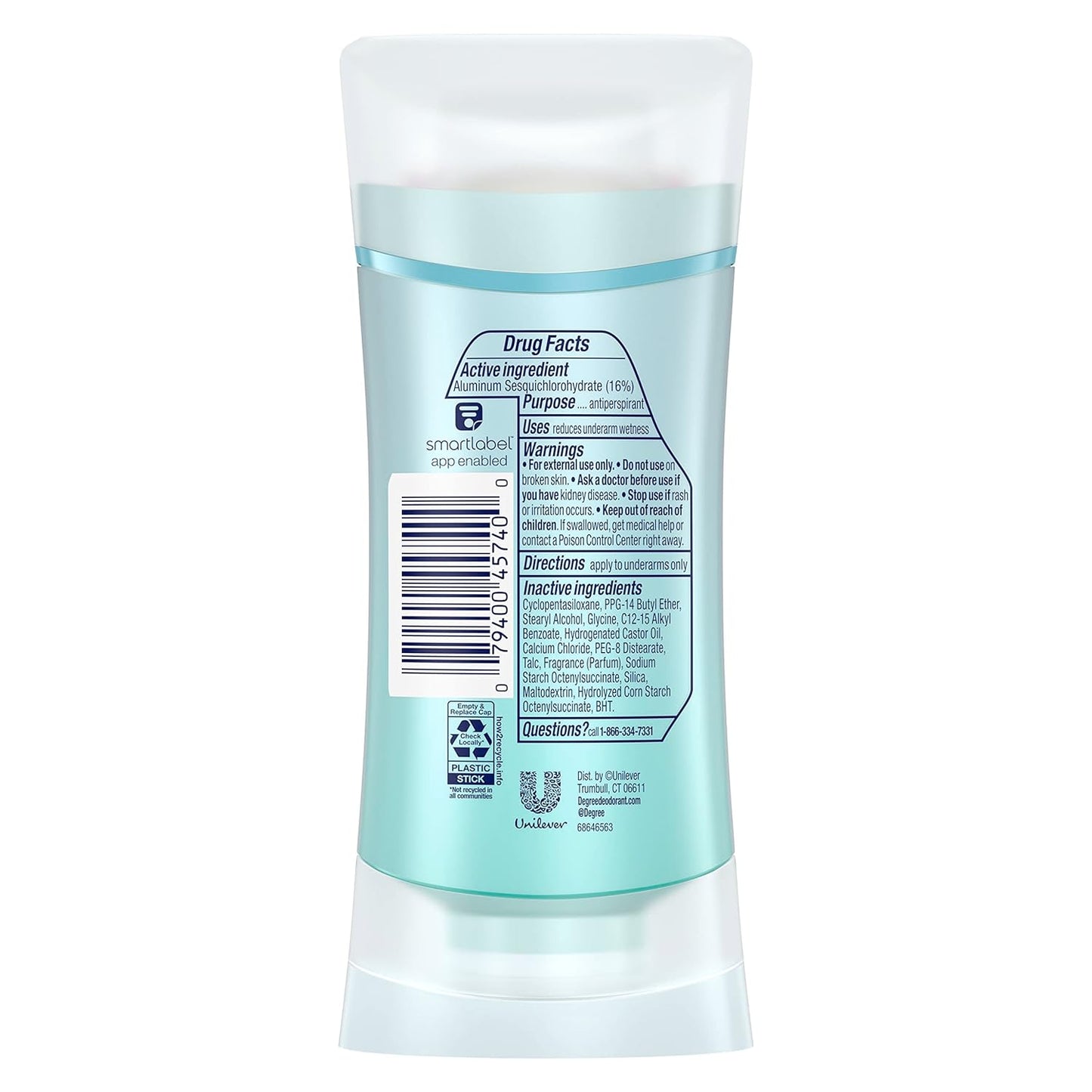 Degree Advanced Protection Antiperspirant Deodorant White Flowers & Lychee for 72-Hour Sweat & Odor Control for Women, with Body Heat Activated Technology, 2.6 oz