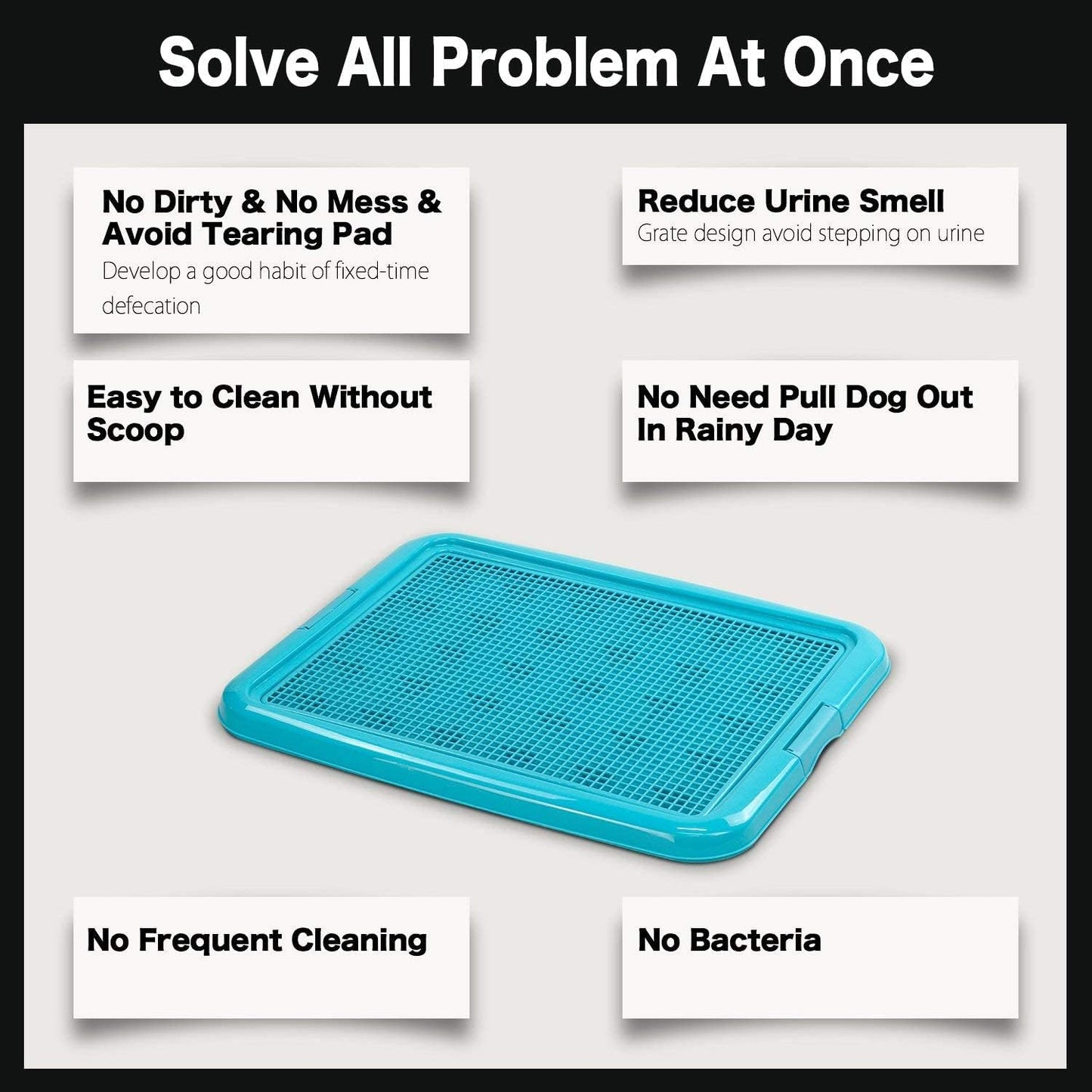 petphabet Training Pad Holder Floor Protection Dog Pad Holder Mesh Training Tray (M-18"x24")…