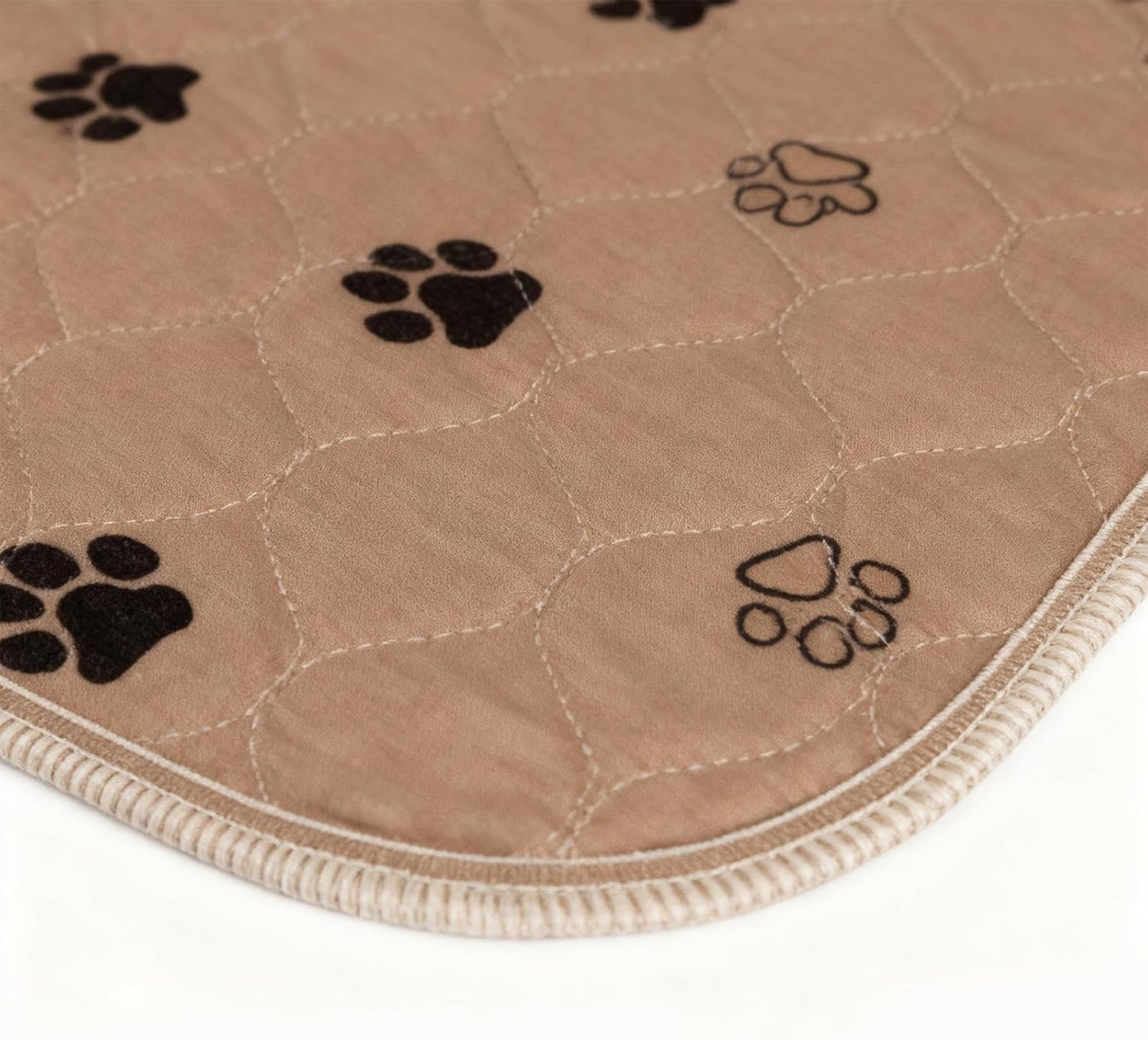 Washable Pee Pads, Leak Proof Training Mat, 36 Inches Reusable Dog Pee Pad with Non-Slip Backing, Soft Polyester Pet Potty Pad with Absorbent Layers, Household Indoor Crate Kennel