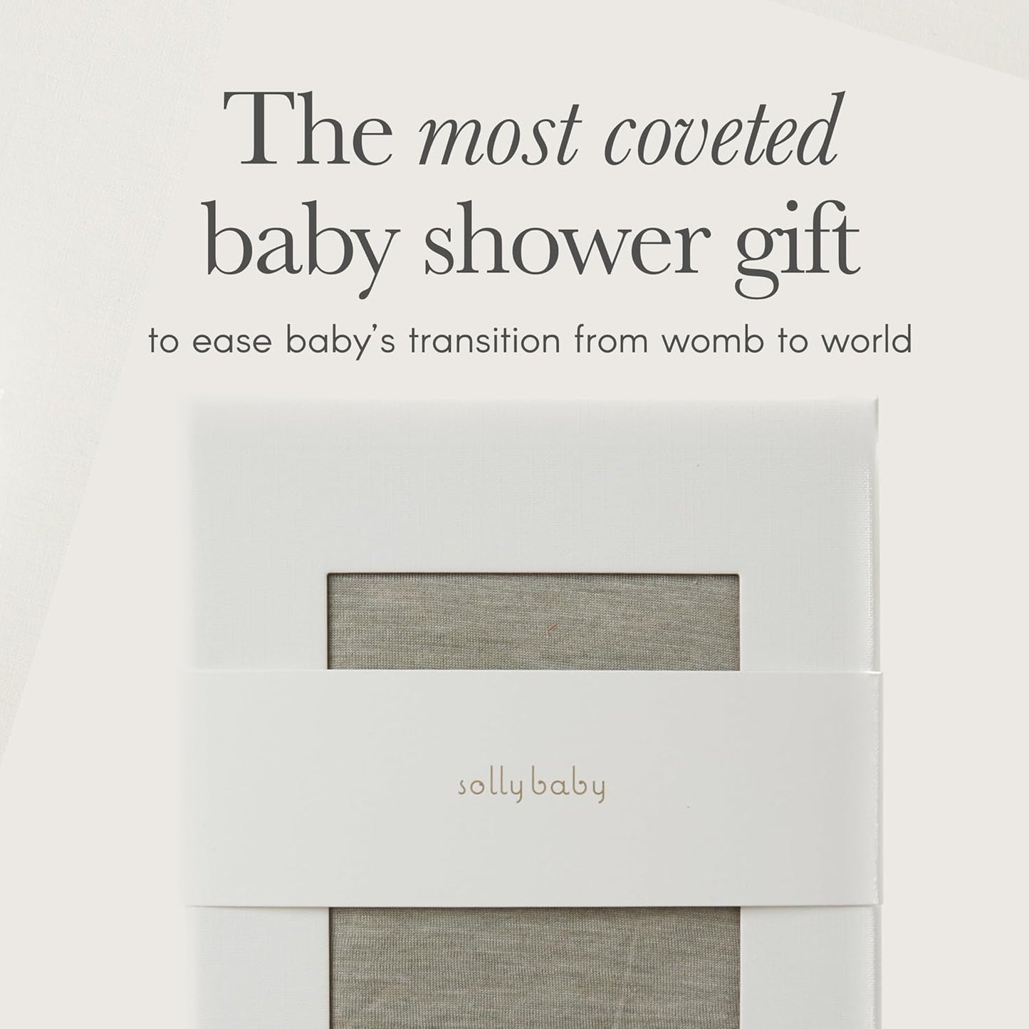 Solly Baby Wrap, Buttery-Soft Baby Carrier Newborn to Toddler 8-25 Lbs., Lightweight & Hands-Free Infant Wrap, Breathable Carrier, Baby Wearing & Postpartum Essential, New Mom Gift, Almondine Chequer
