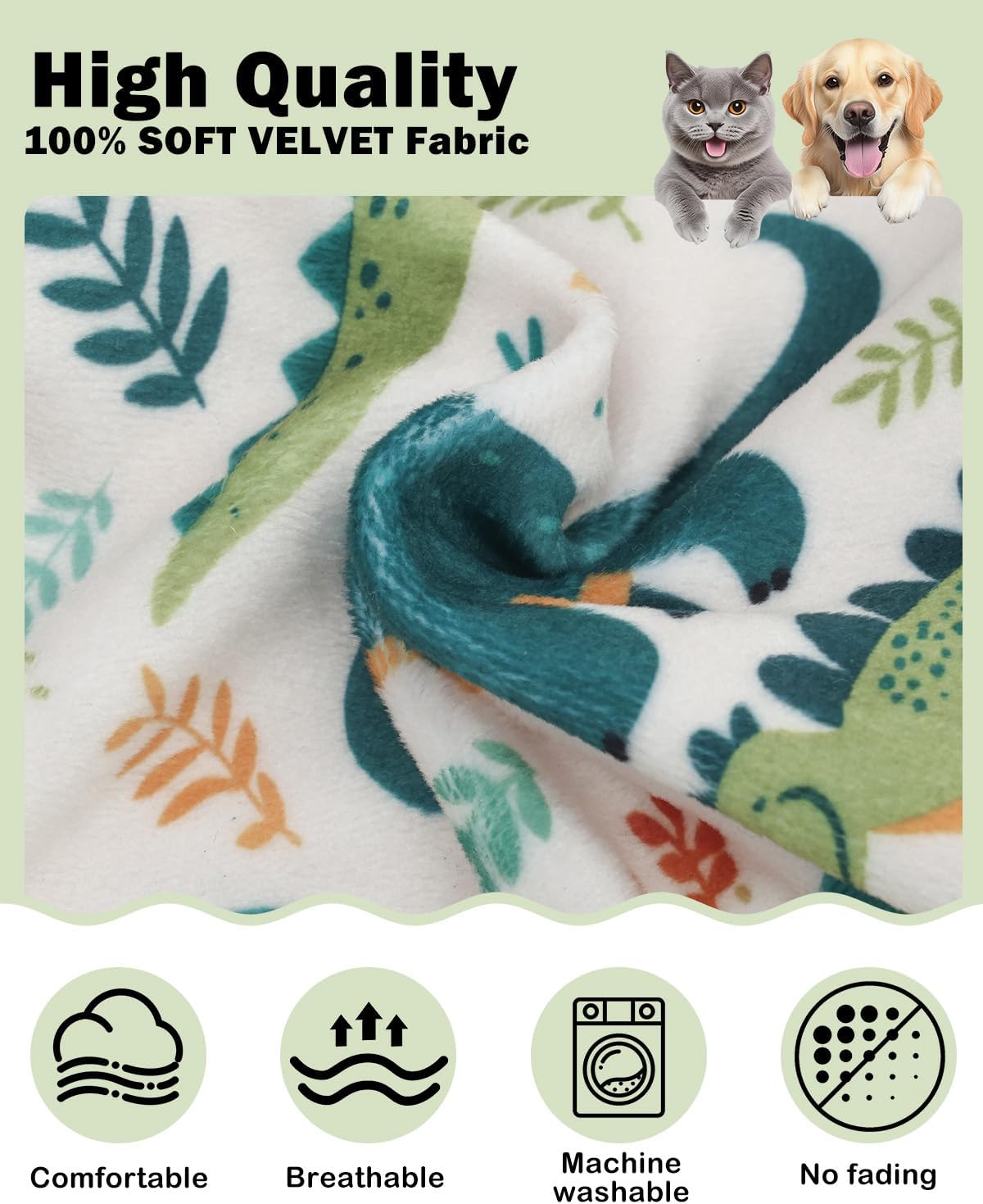 CuteBone Dinosaur Costume Dog Shirt, Stretchy Velvet T-Shirt Clothes for Small Dogs, Soft & Breathable Pet Tee Outfit Cat Apparel for Daily Wear, Cozy Pullover Design Puppy Fashion COSBX03M