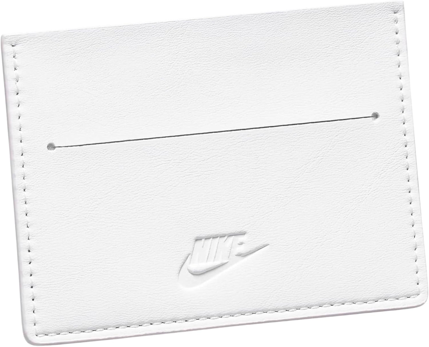 Nike Air Force 1 Slim Card Wallet – Sneaker-Inspired Compact Design with Logo Detail for Cards, Cash, and Everyday Use (White, One Size)