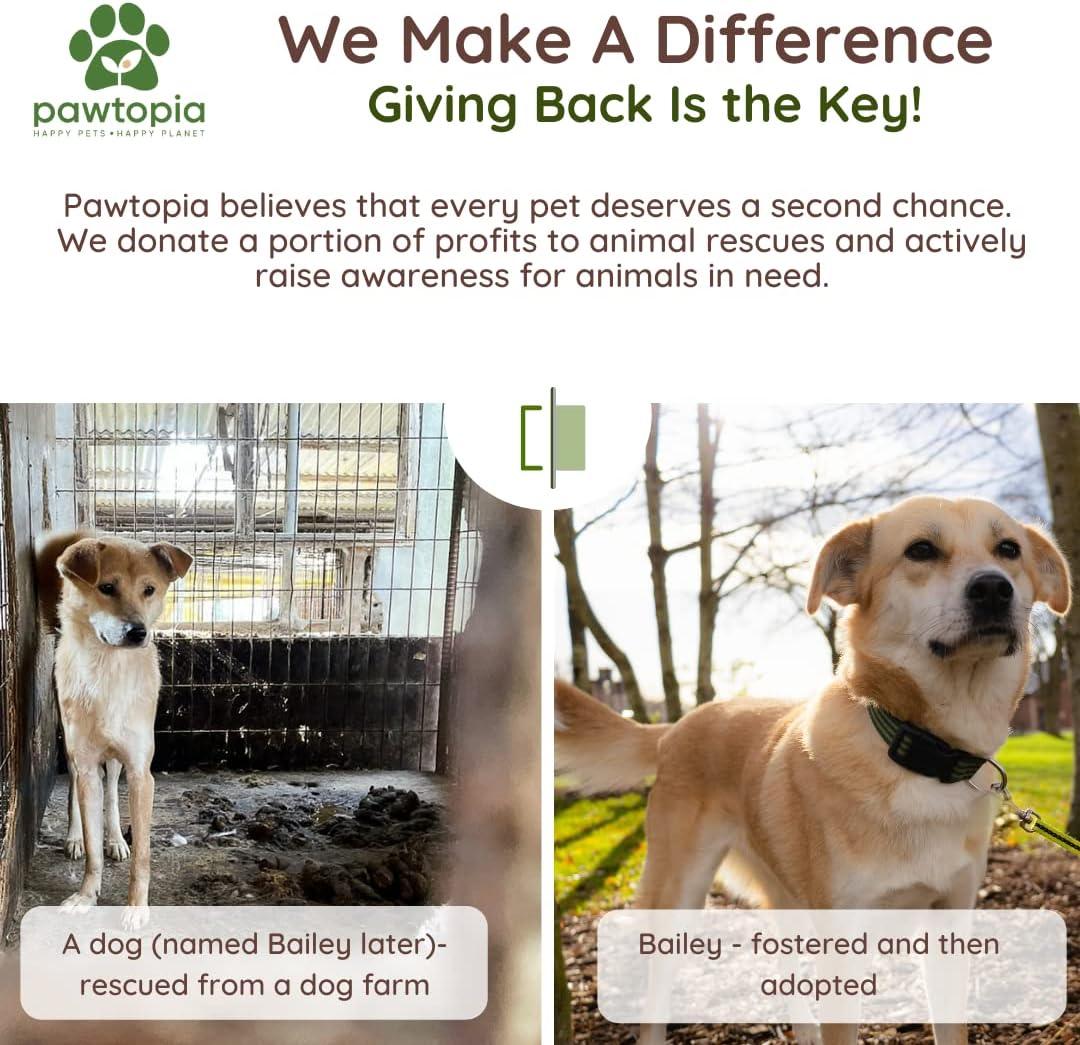Pawtria Certified Home Compostable Dog Poop Bags (120), Poop Bags for Dogs, Cat Litter, Vegetable Starches, Dog Waste Bags, Leakproof, Easy to Open, Give Back