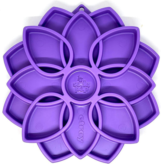 SodaPup Mandala eTray – Durable Slow Feeder Tray Made in USA from Non-Toxic, Pet-Safe, Food Safe Material for Mental Stimulation, Calming, Avoiding Overfeeding, Slow Eating, Healthy Digestion & More