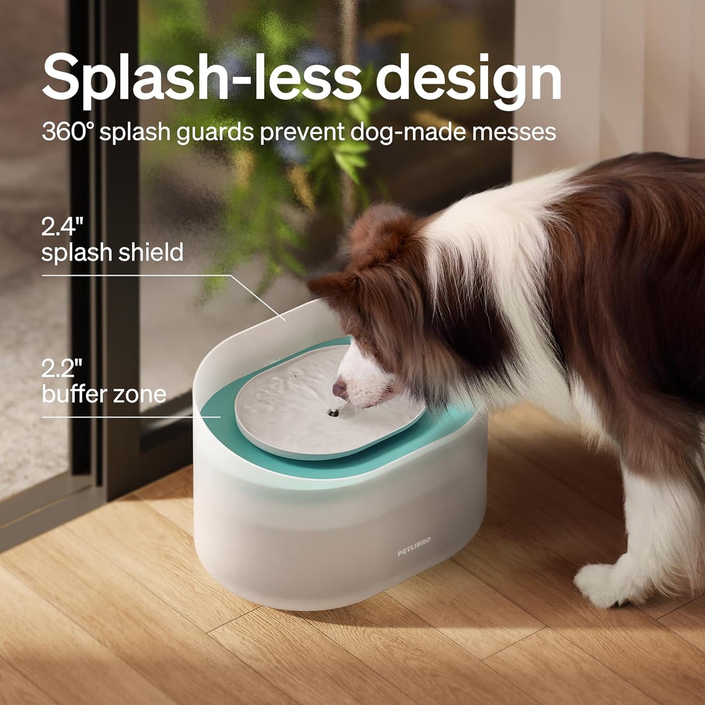 Bundle of PETLIBRO Dog Water Fountain, 2.1Gal/270oz Capsule Dog Fountain for Medium to Large Dogs, Anti-Splash, Ultra-Quiet + PETLIBRO Replacement Filters 8 Count Pack