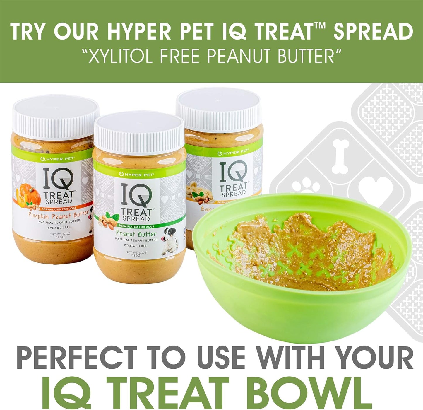 Hyper Pet IQ Treat Lick mat for Dogs, Slow Feeder & Cat Lick mats | Great Alternative to Slow Feeder Dog Bowls & Feeders | Perfect Licking mat, Cat Puzzle & Dog Enrichment Toys