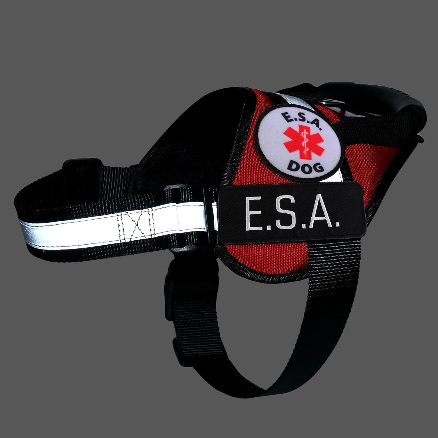 Service Dog Harness Vest with Handle - Removable Patches (ESA, Support Animal, Emotional Support Animal, Therapy Dog, Autism, PTSD) 10 ADA Cards | All Access Canine