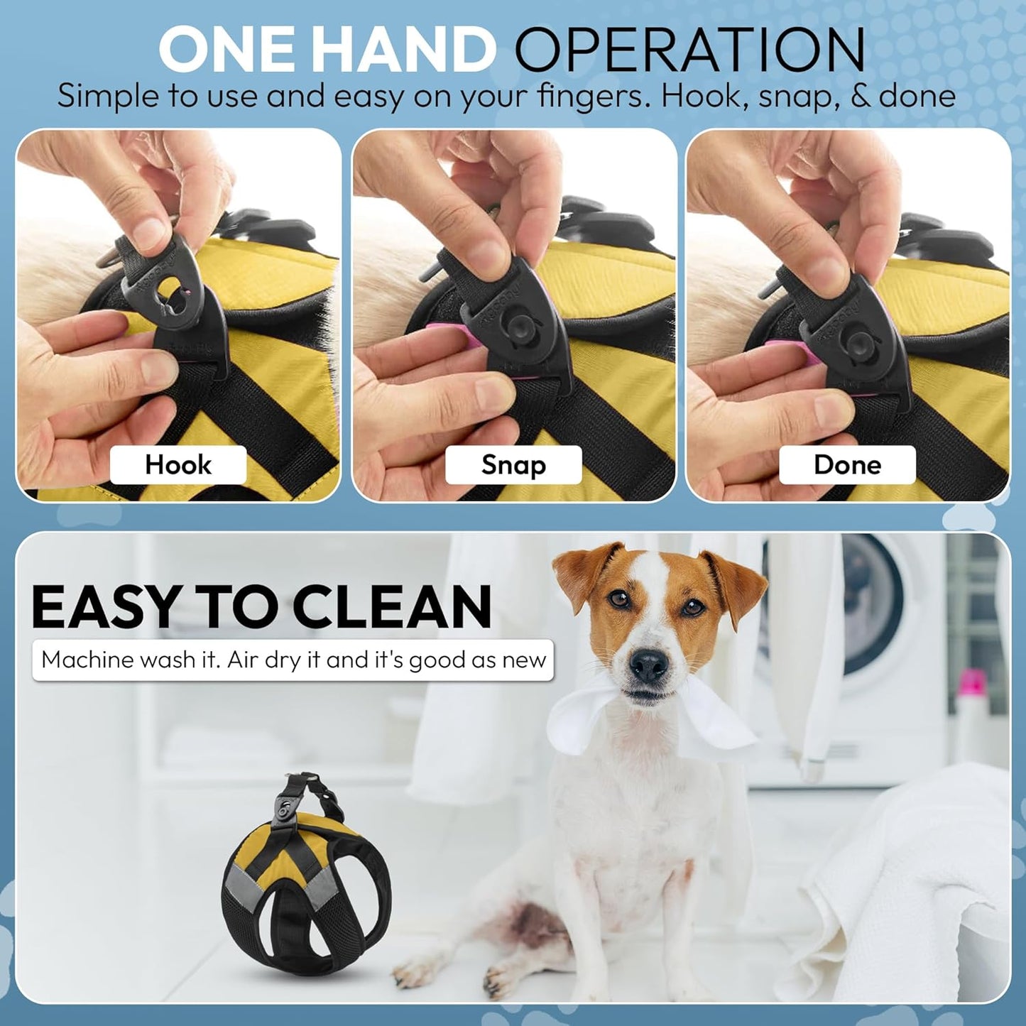 Gooby Soft Mesh X Step in Dog Harness - Yellow, X-Small