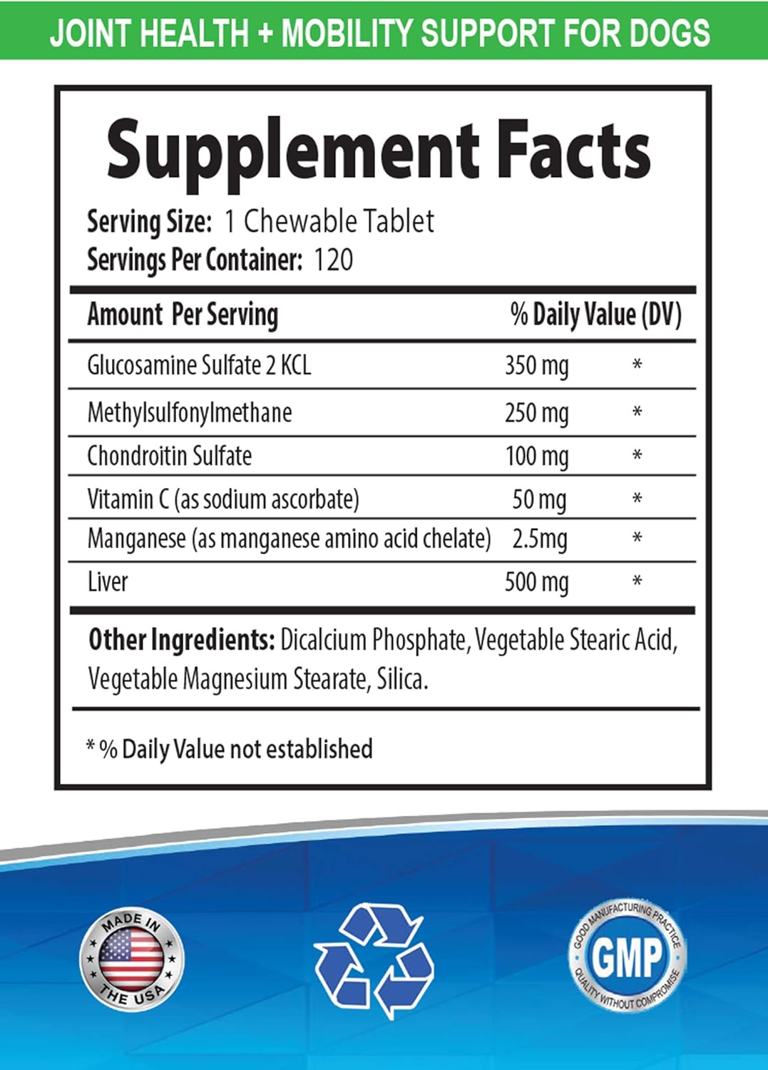 Dog Joint Powder - Dog Hip and Joint Health - Stiff Joint Solution - LUBRICATES Joints - Vet Approved - Dog glucosamine Small Breed - 3 Bottles (360 Treats)