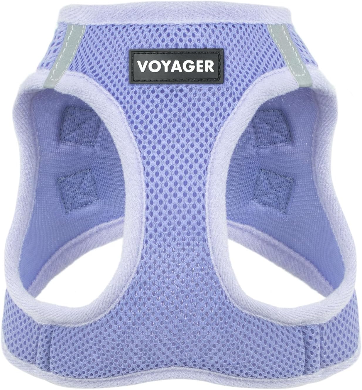 Best Pet Supplies Voyager Step-in Air Harness - All Weather Mesh, Reflective, No Pull Harness for Dogs, Cats - Secure with Hook & Loop Fastener, Buckle, Double D-Rings - Lavender, XS