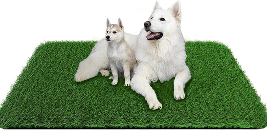 Grass Pad for Dogs 39.3 x 31.5 inches Strong Absorbency Soft Artificial Grass for Pets Potty Training, Easy to Clean Fake Grass for Dog Indoor Outdoor Use(1 Pack)