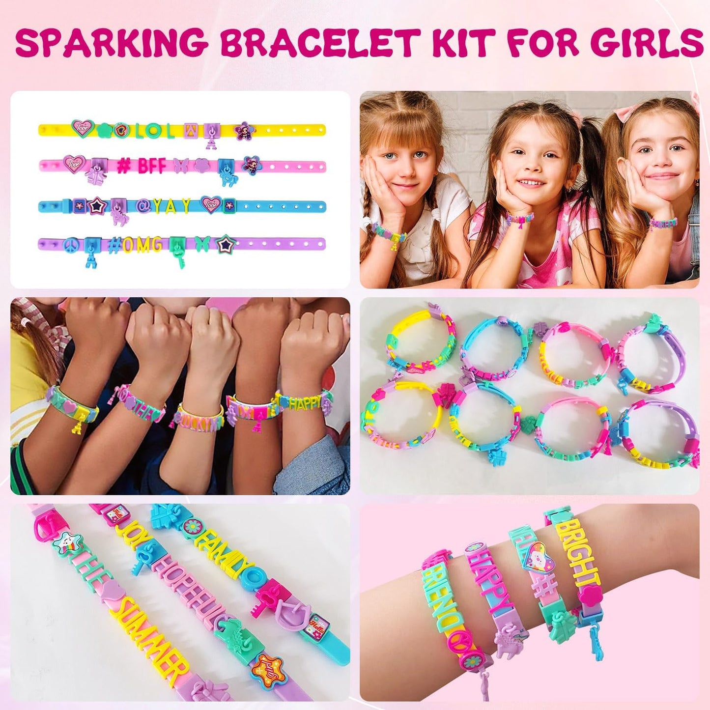 Friendship Bracelet Making Kit for Girls, Birthday Gifts Art & Craft Kits for Kids, DIY Jewelry Making Kit, Girls Present for Ages 5-12, Toys for Age 5, 6, 7, 8, 9, 10, 11, 12 Years Old