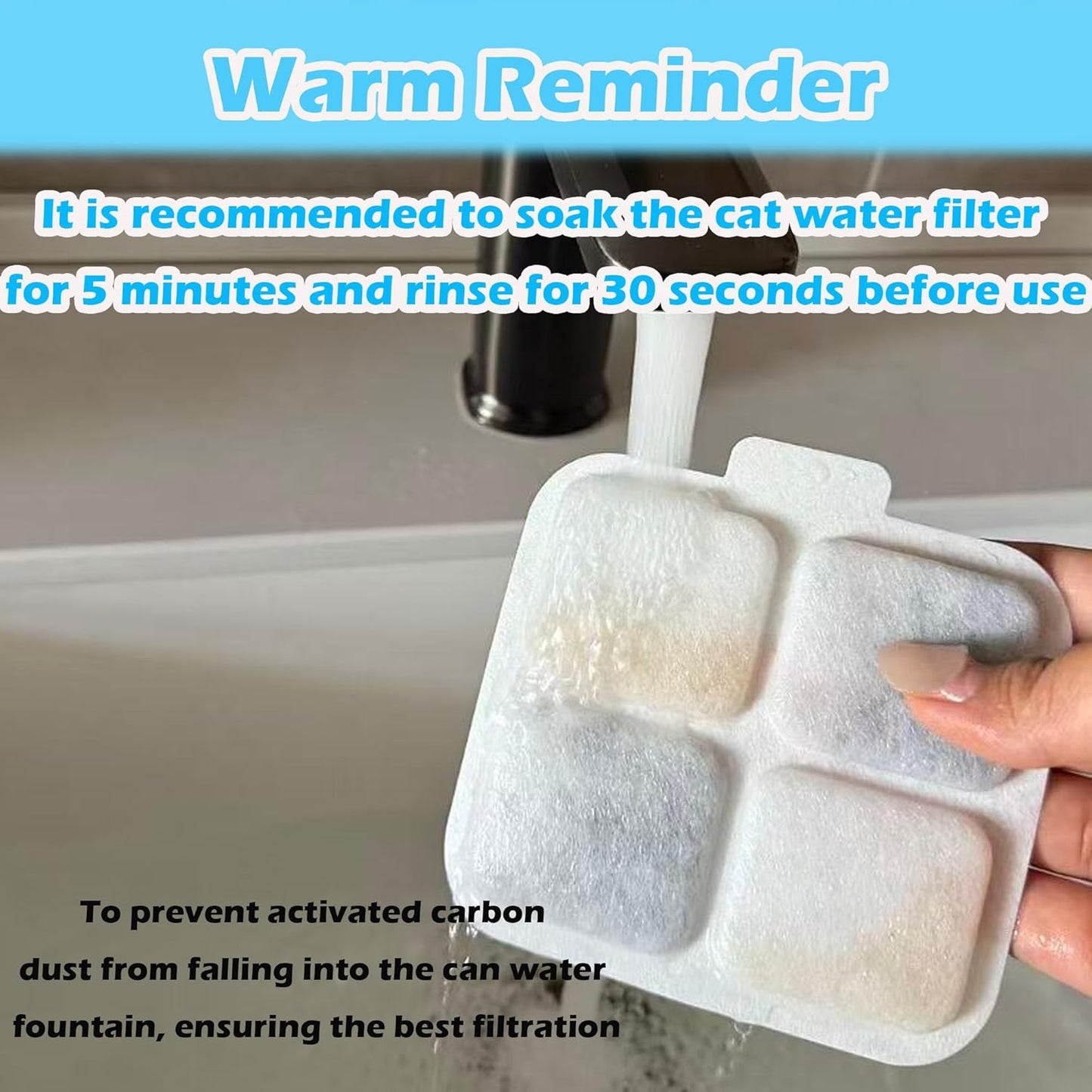 14+14+14 Pack Dog Water Fountain Filter Replacement Compatible with Oneisall PW07SAU 10L/2.64Gal, Replacement Charcoal Filter for Dog Water Fountain Stainless Steel (14 Set)